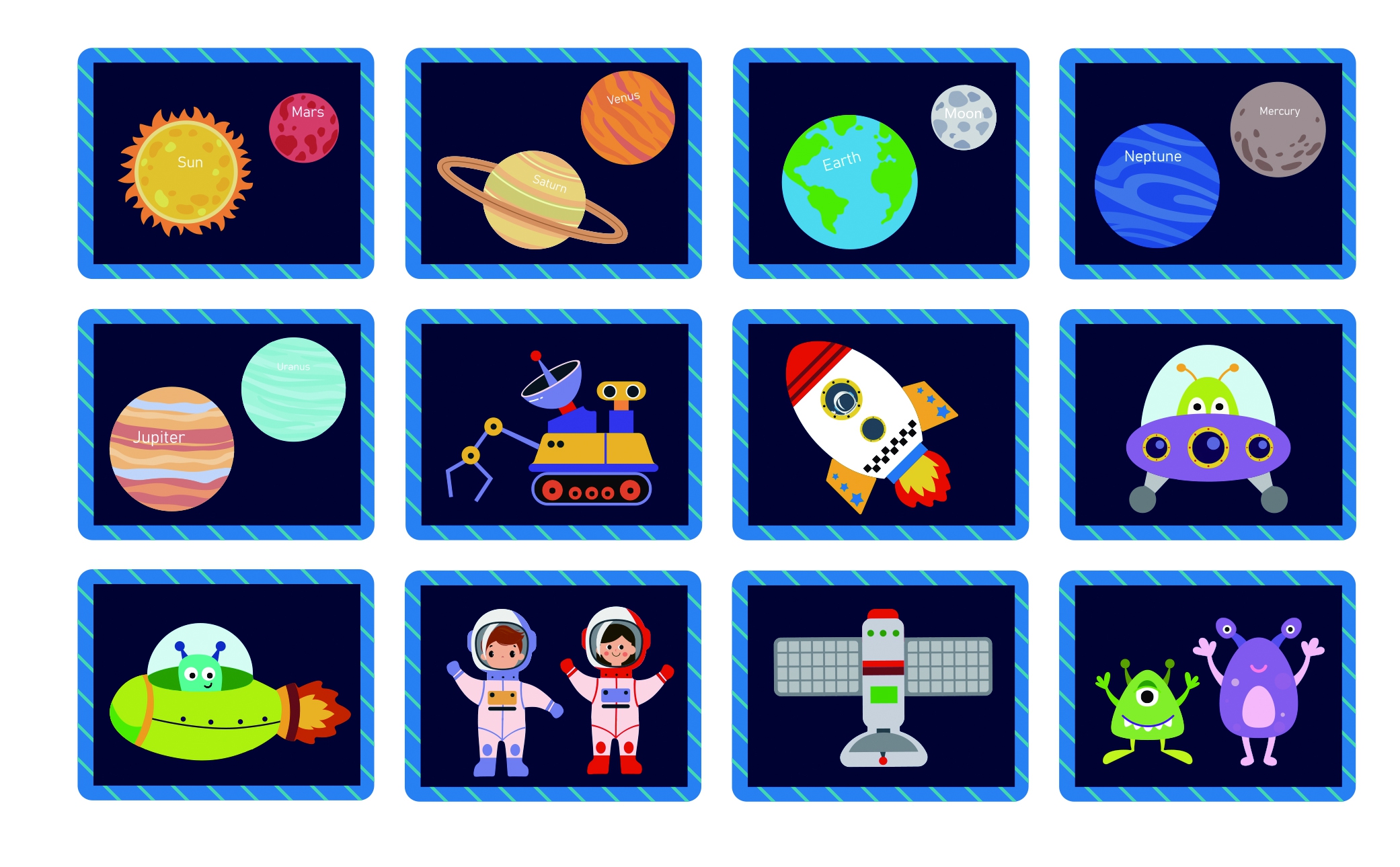 Układanka magnetyczna kosmos puzzle