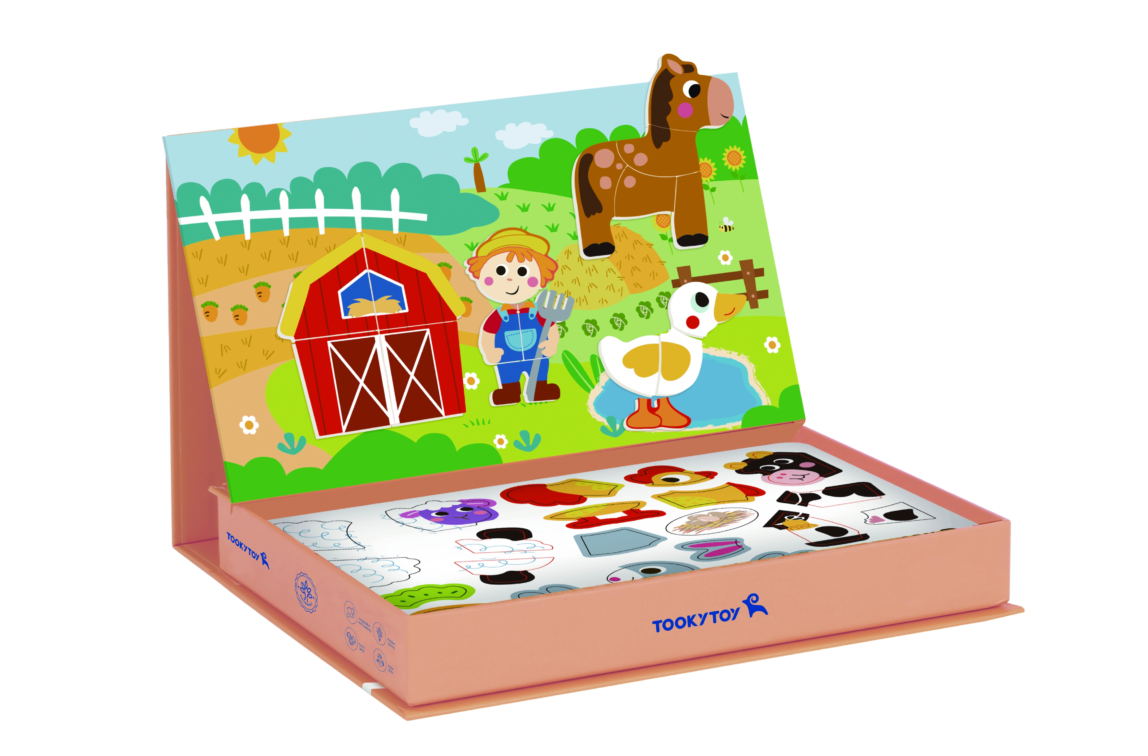 Układanka magnetyczna farma puzzle