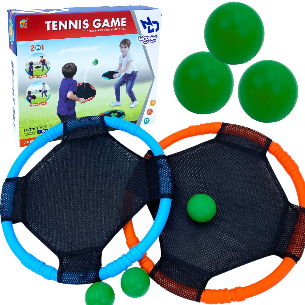 Gra zręcznościowa 2w1 tennis frisbee