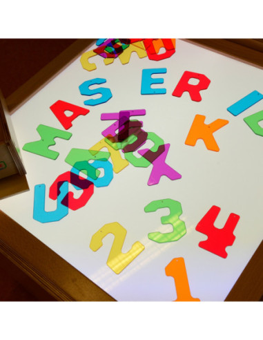 MASTERKIDZ Przezroczyste Cyfry i Litery 38 szt.