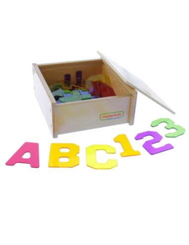 MASTERKIDZ Przezroczyste Cyfry i Litery 38 szt.