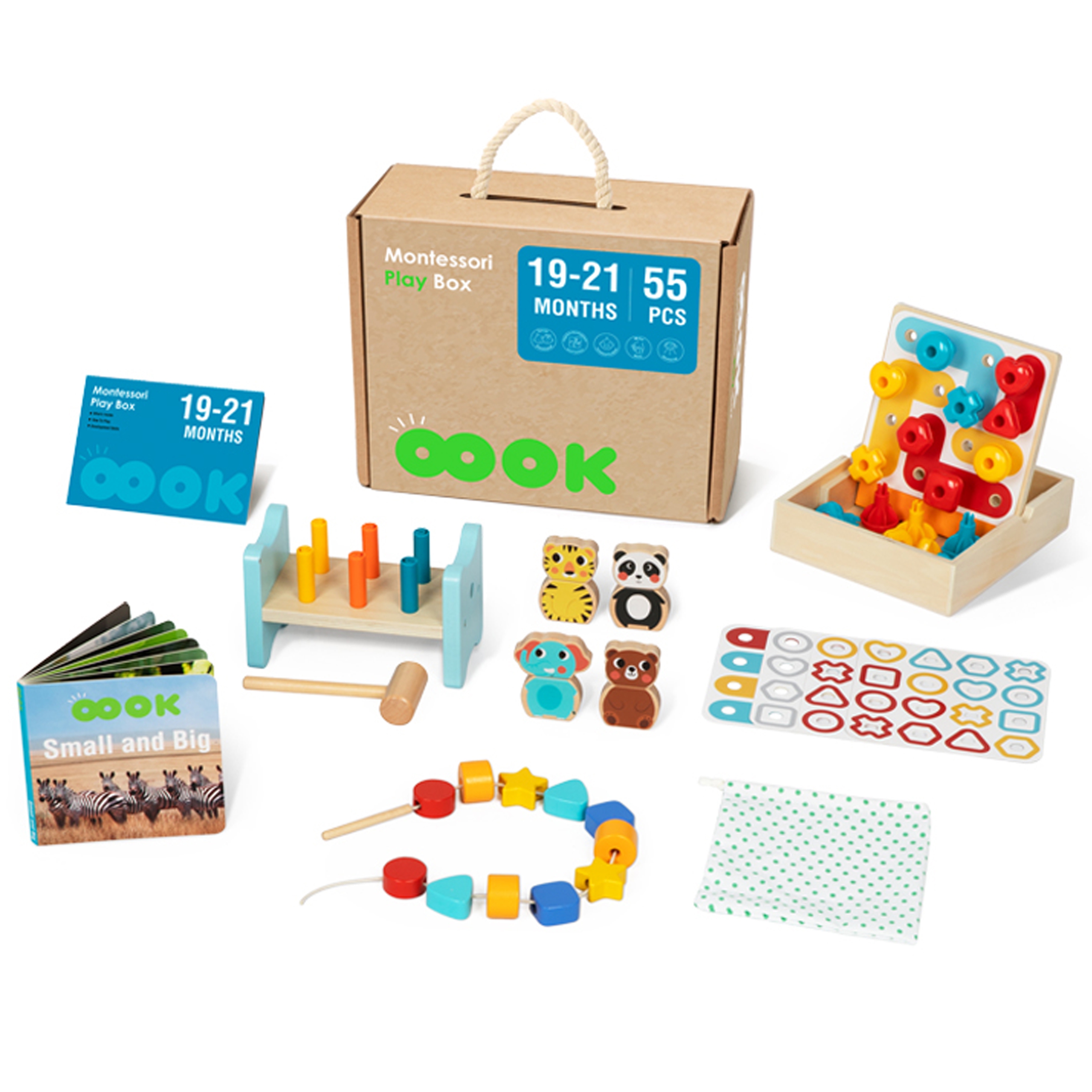 Box pudełko xxl montessori edukacyjne 7w1 sensoryczne 19-21 mies.