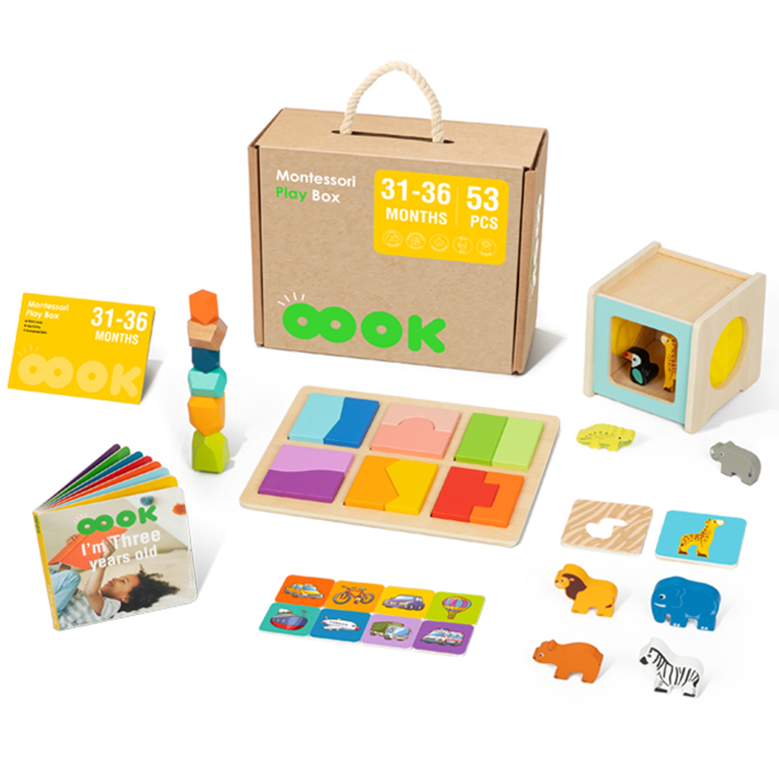 Box pudełko xxl montessori edukacyjne 7w1 sensoryczne 31-36 mies.
