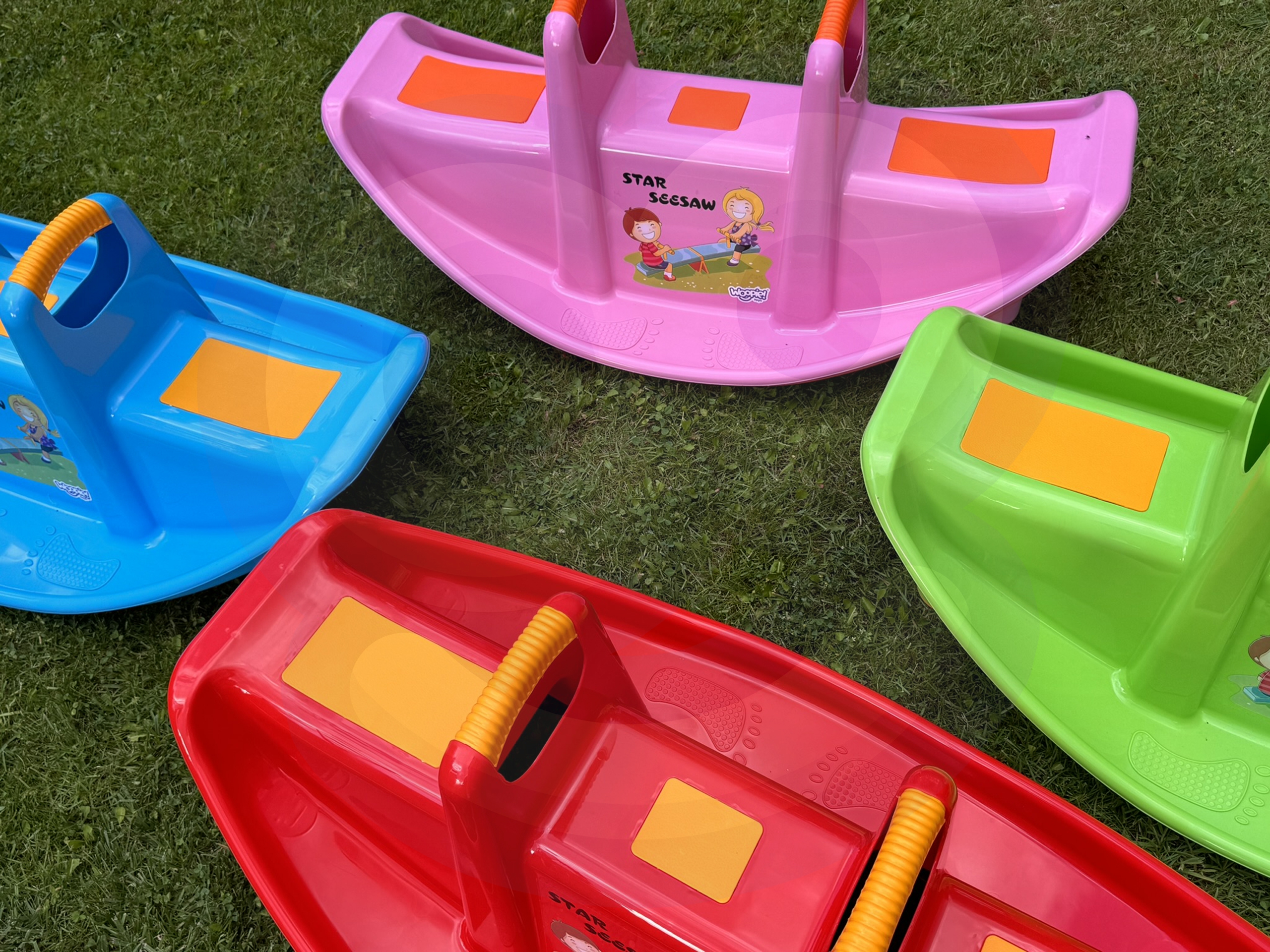Bujak wieloosobowy star huśtawka równoważna zielona