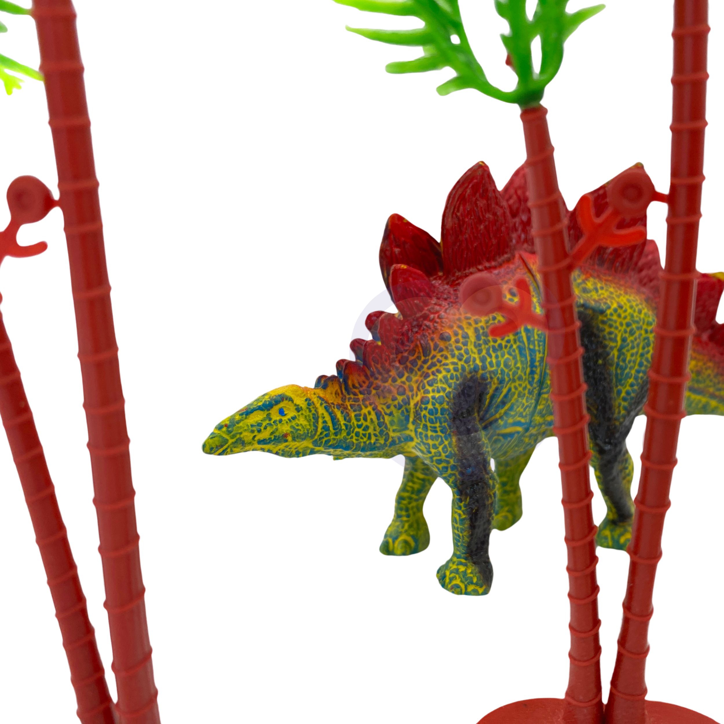 Zestaw figurki dinozaury 16 el. + mata + kuferek