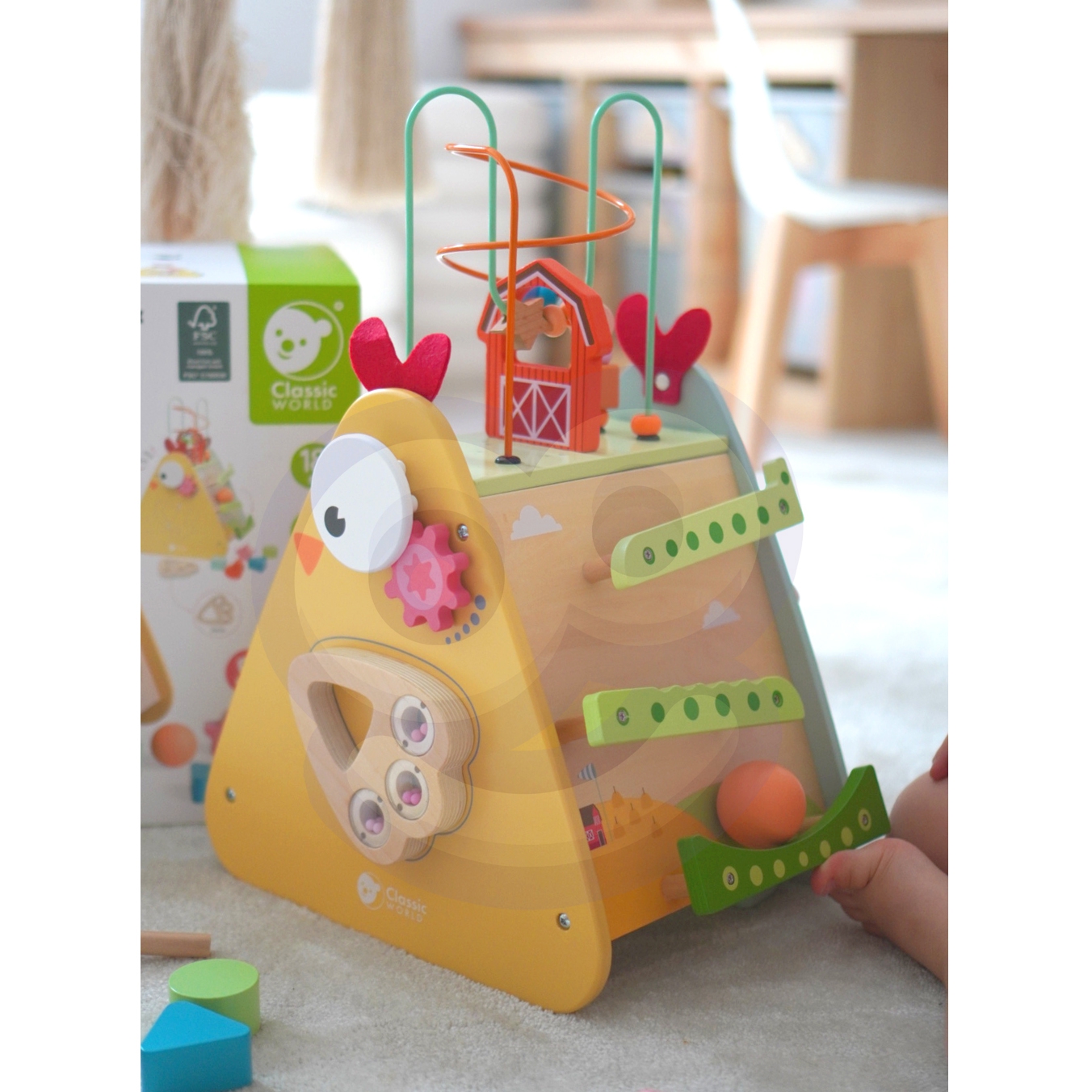 Kostka montessori 10w1 szczęśliwa farma xxl