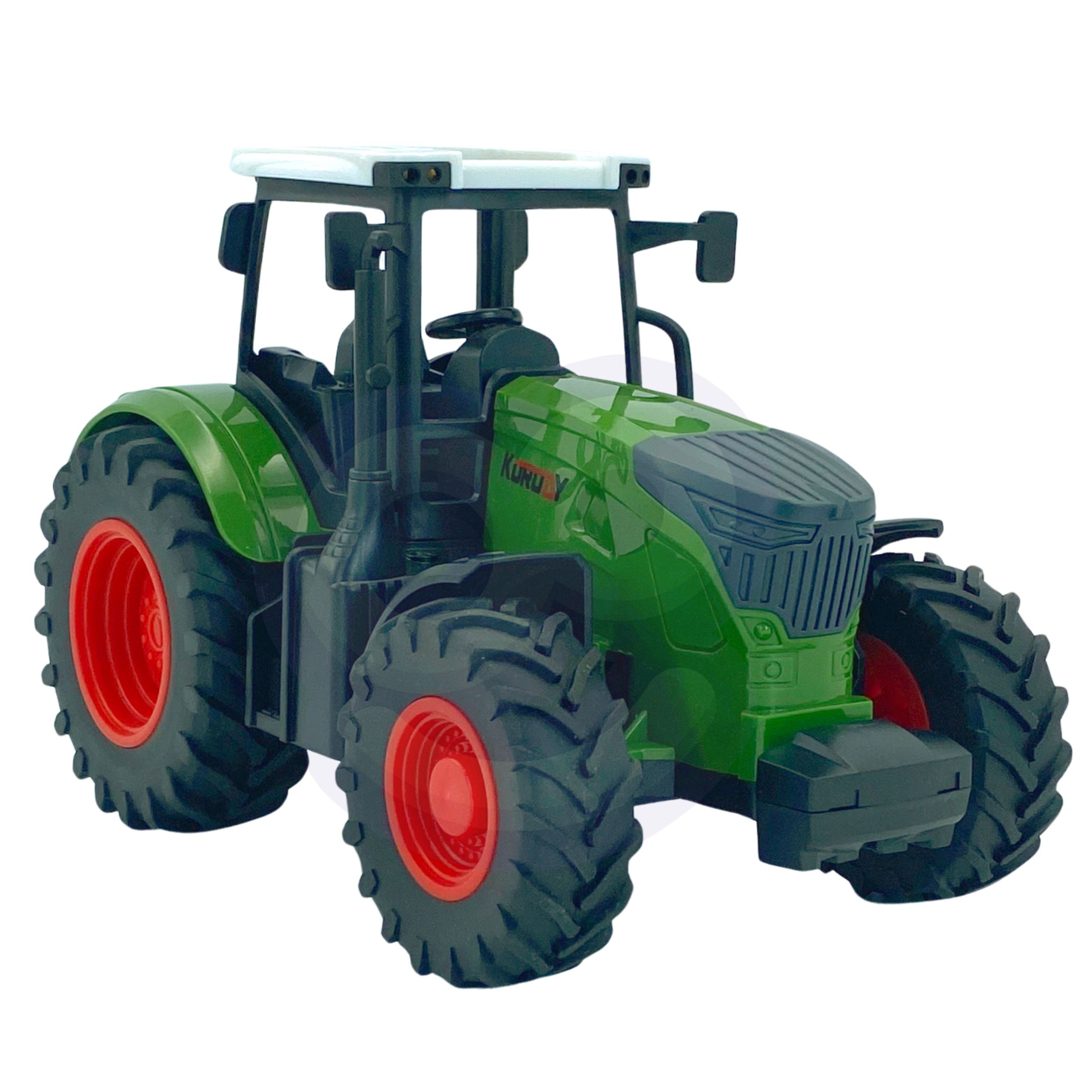 Zestaw mini farma traktor zwierzęta osada farma rolnik narzędzia