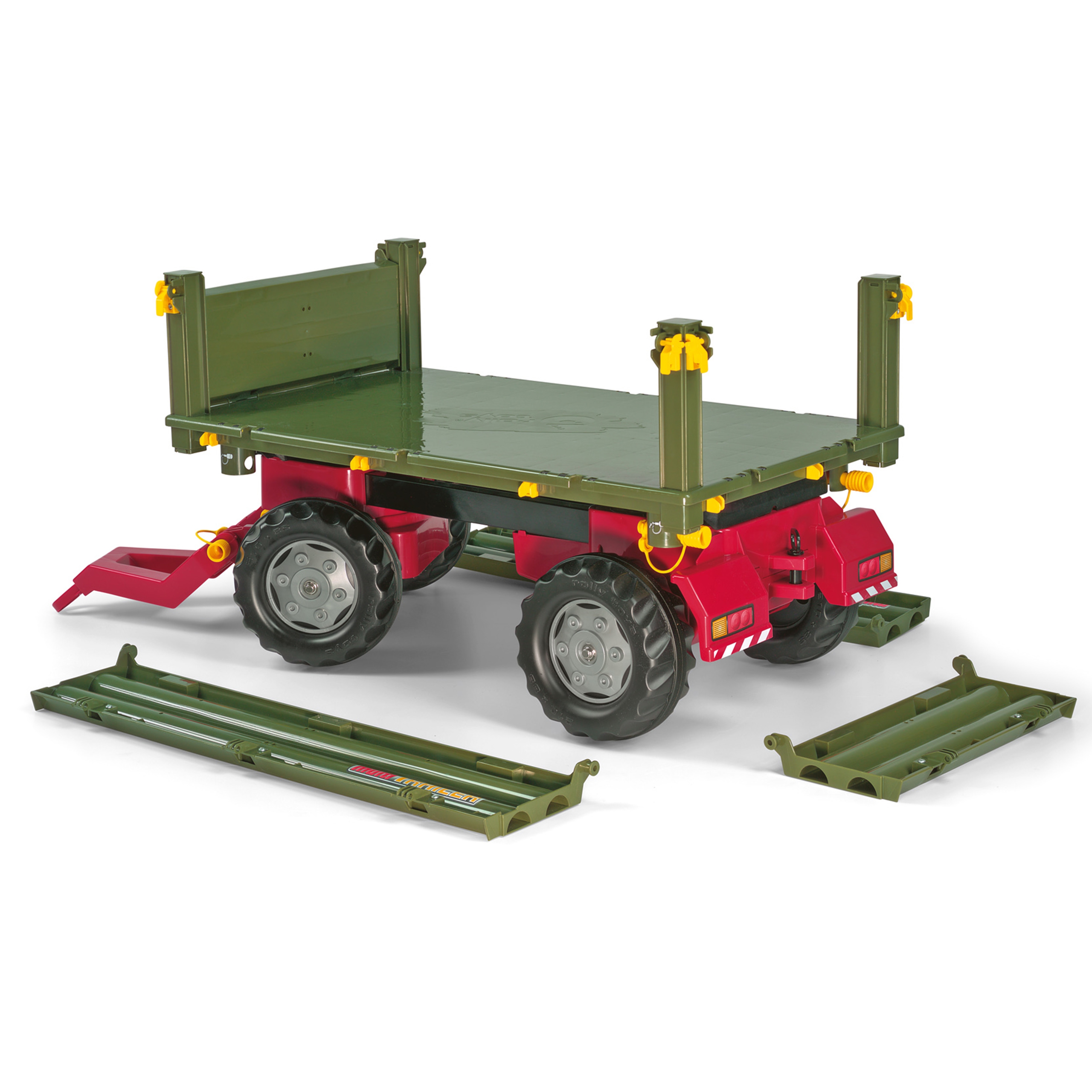Rollytrailer przyczepa multi dwuosiowa zielona
