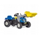 Rolly Toys rollyKid-X New Holland rollyKid Traktor z łyżką i przyczepką Niebieski