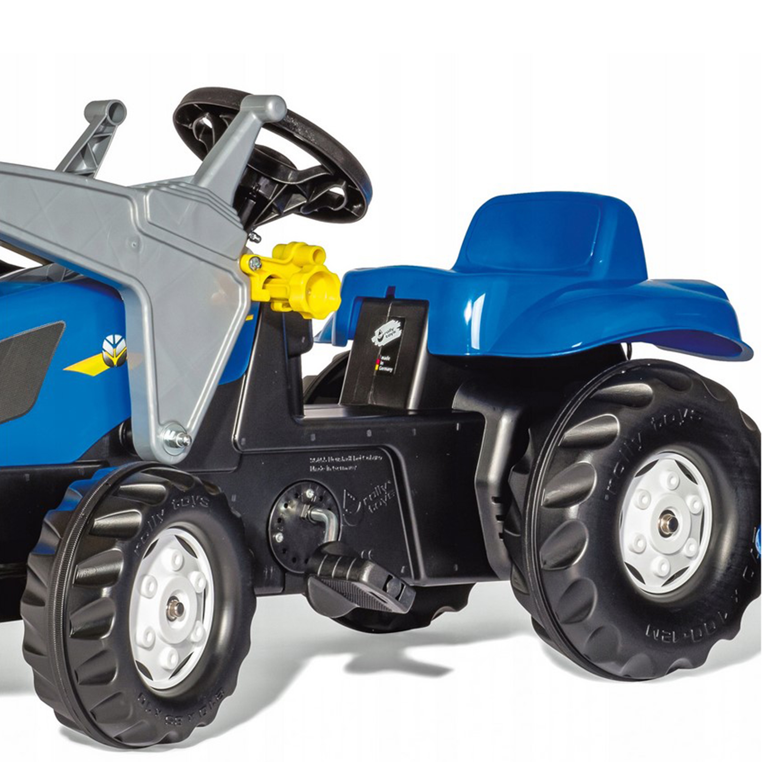 Rollykid-x new holland rollykid traktor z łyżką i przyczepką niebieski
