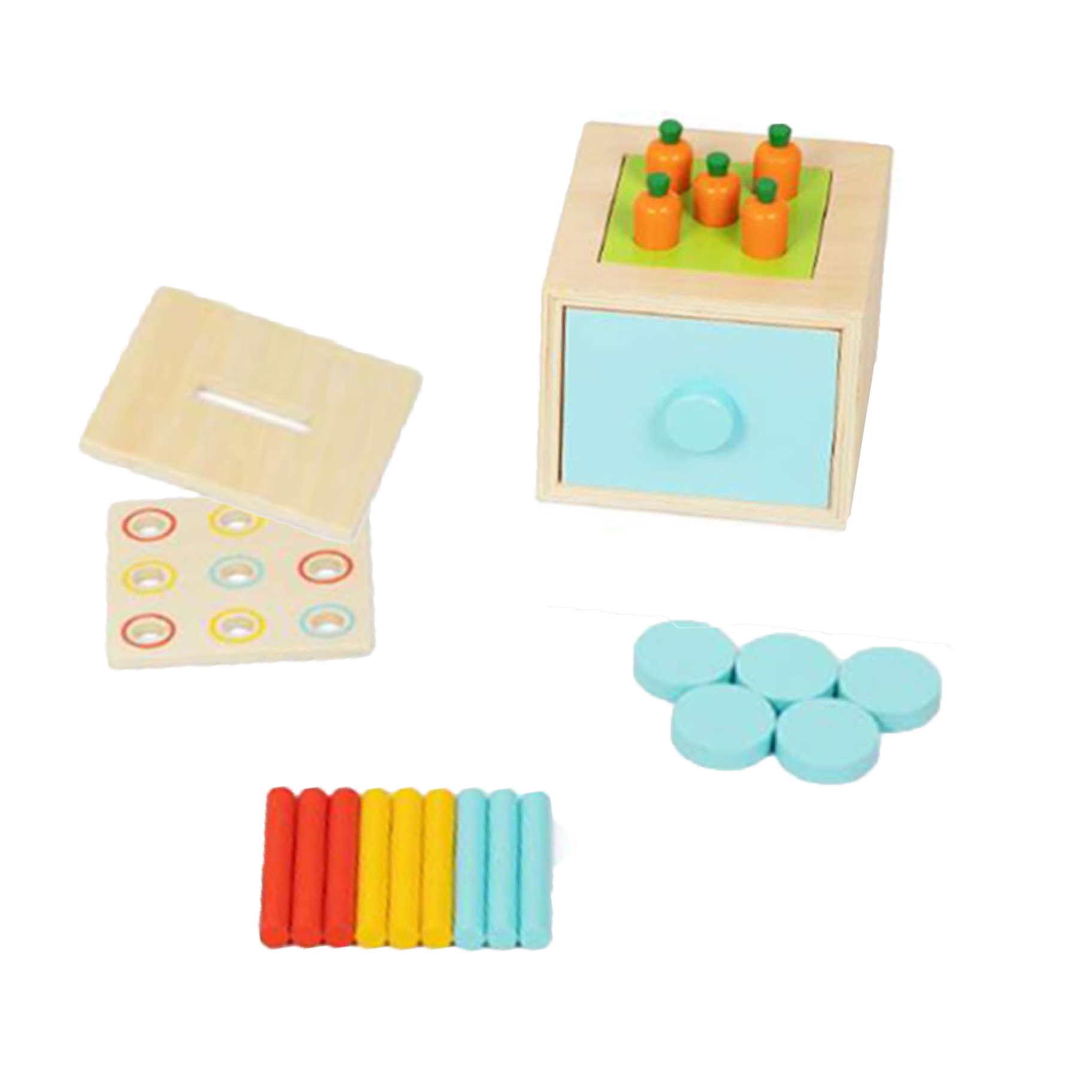 Box pudełko xxl montessori edukacyjne 7w1 sensoryczne 16-18 mies.