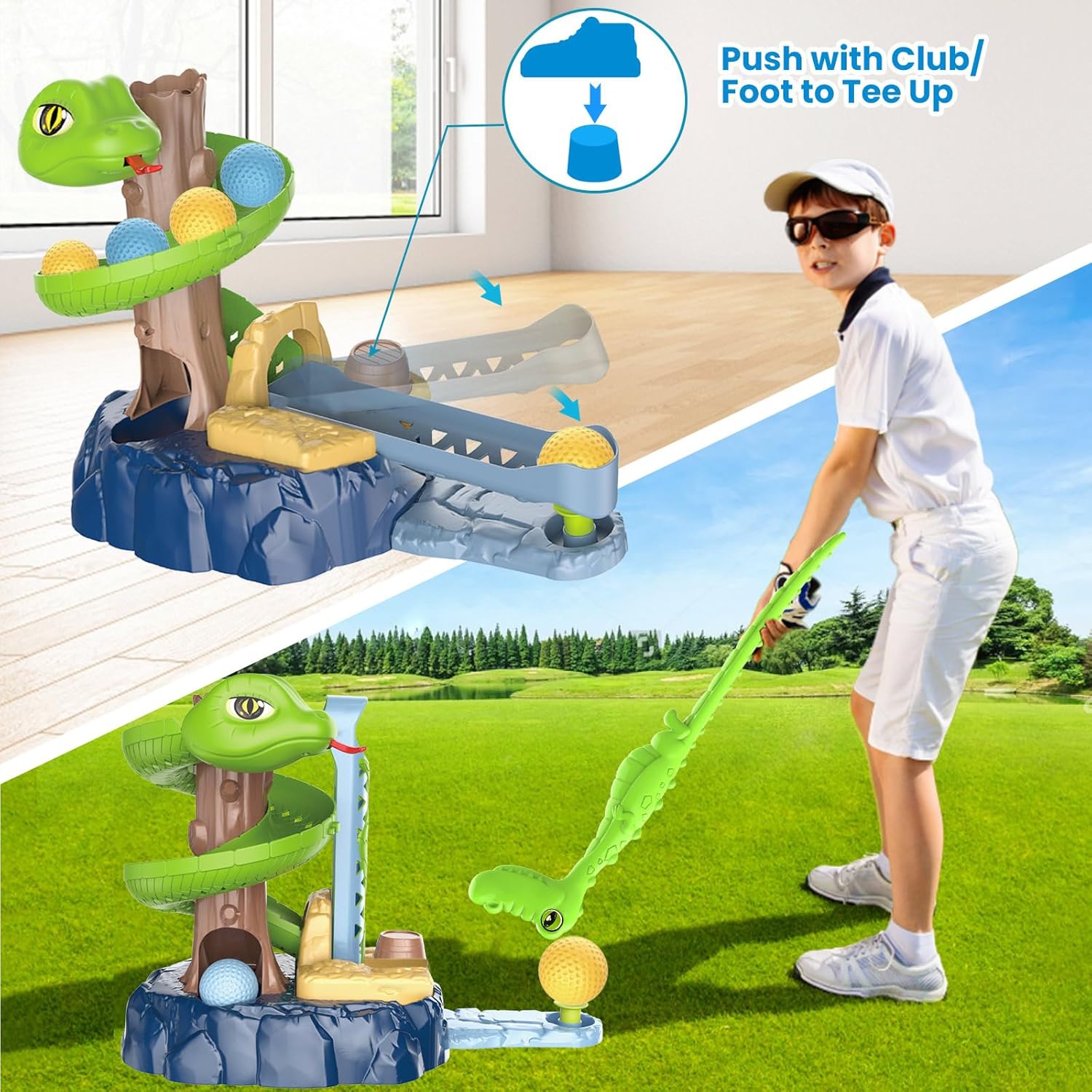 Gra zręcznościowa mini golf snake golf