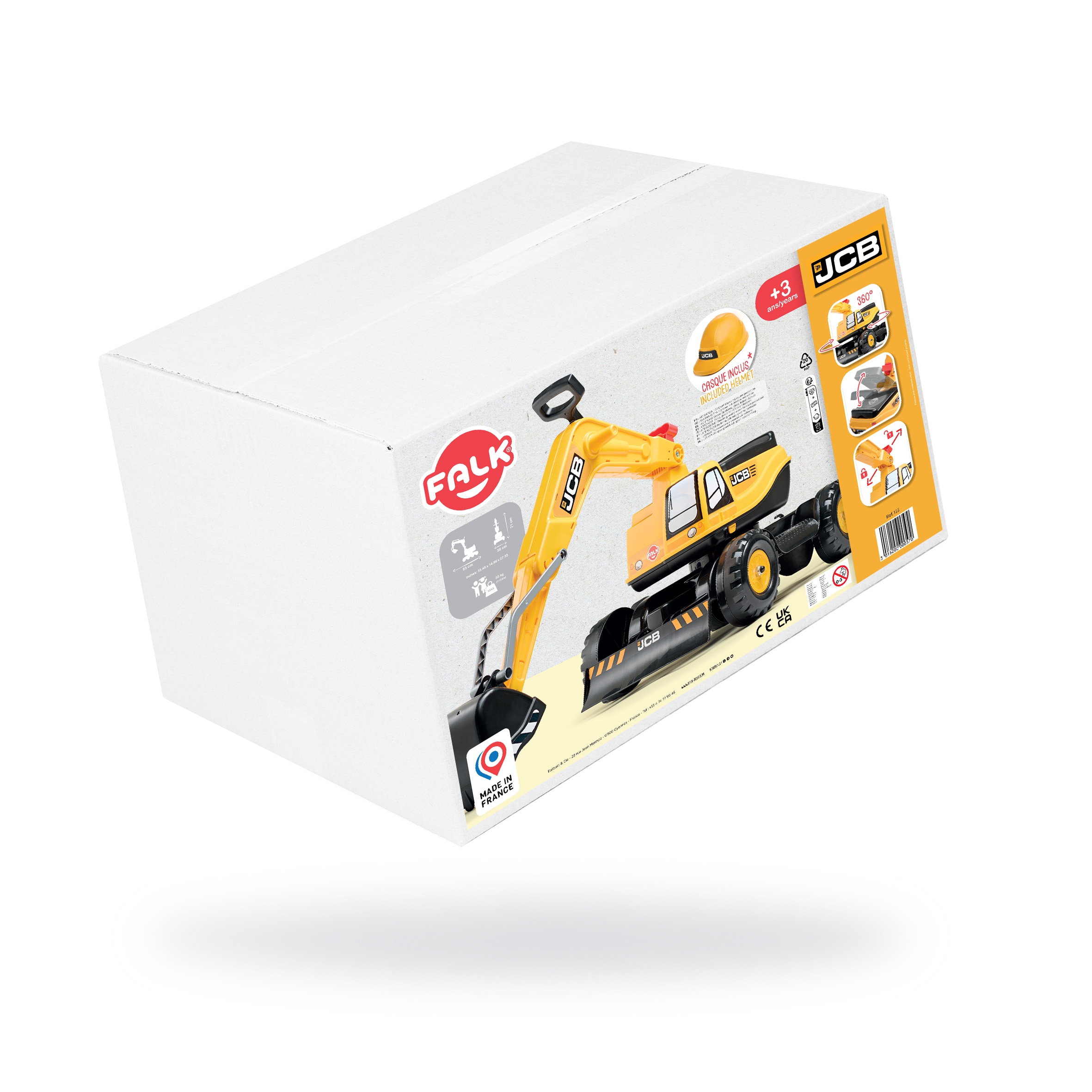 Koparka jcb digger obrotowa żółta ruchoma łyżka od 3 lat.