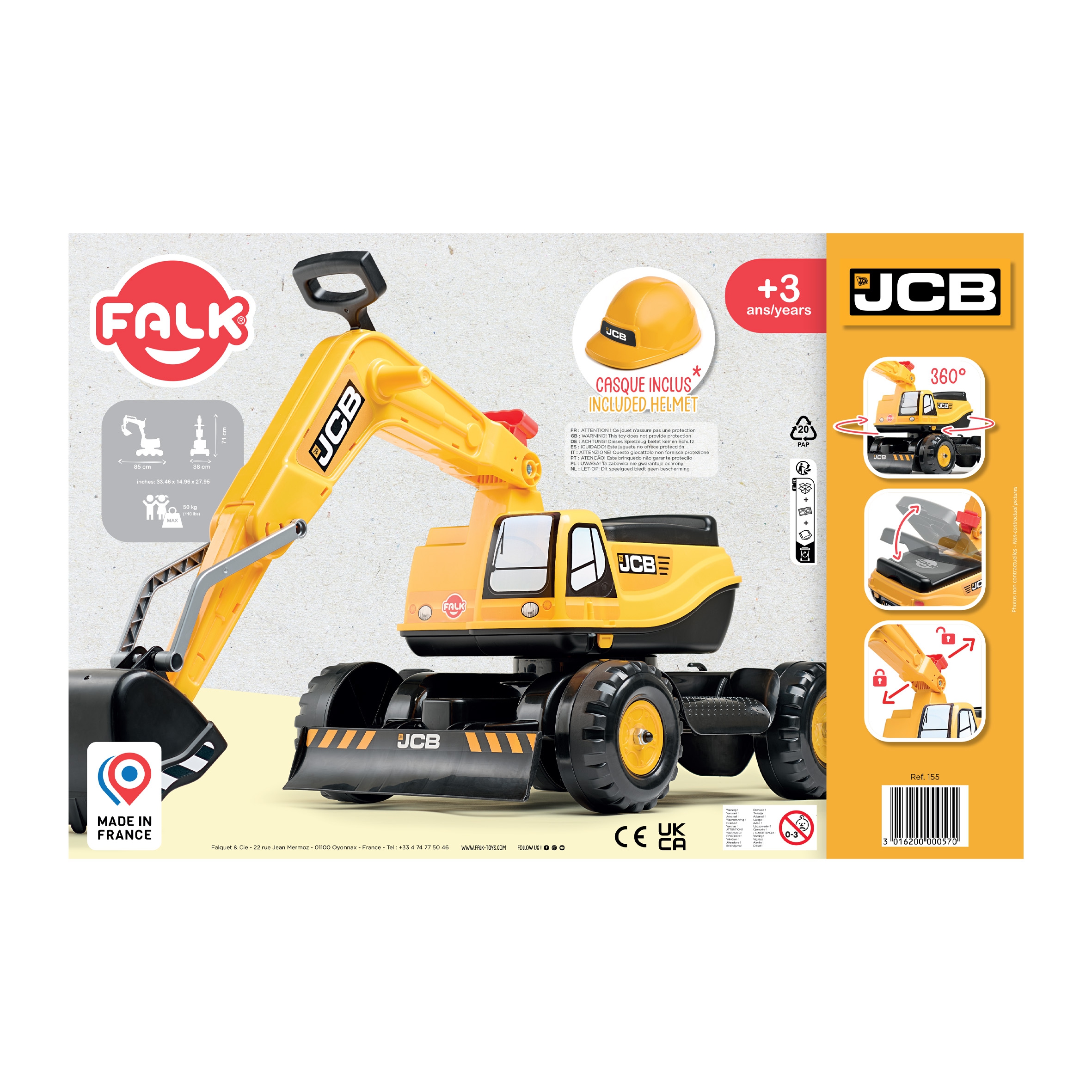 Koparka jcb digger obrotowa żółta ruchoma łyżka od 3 lat.