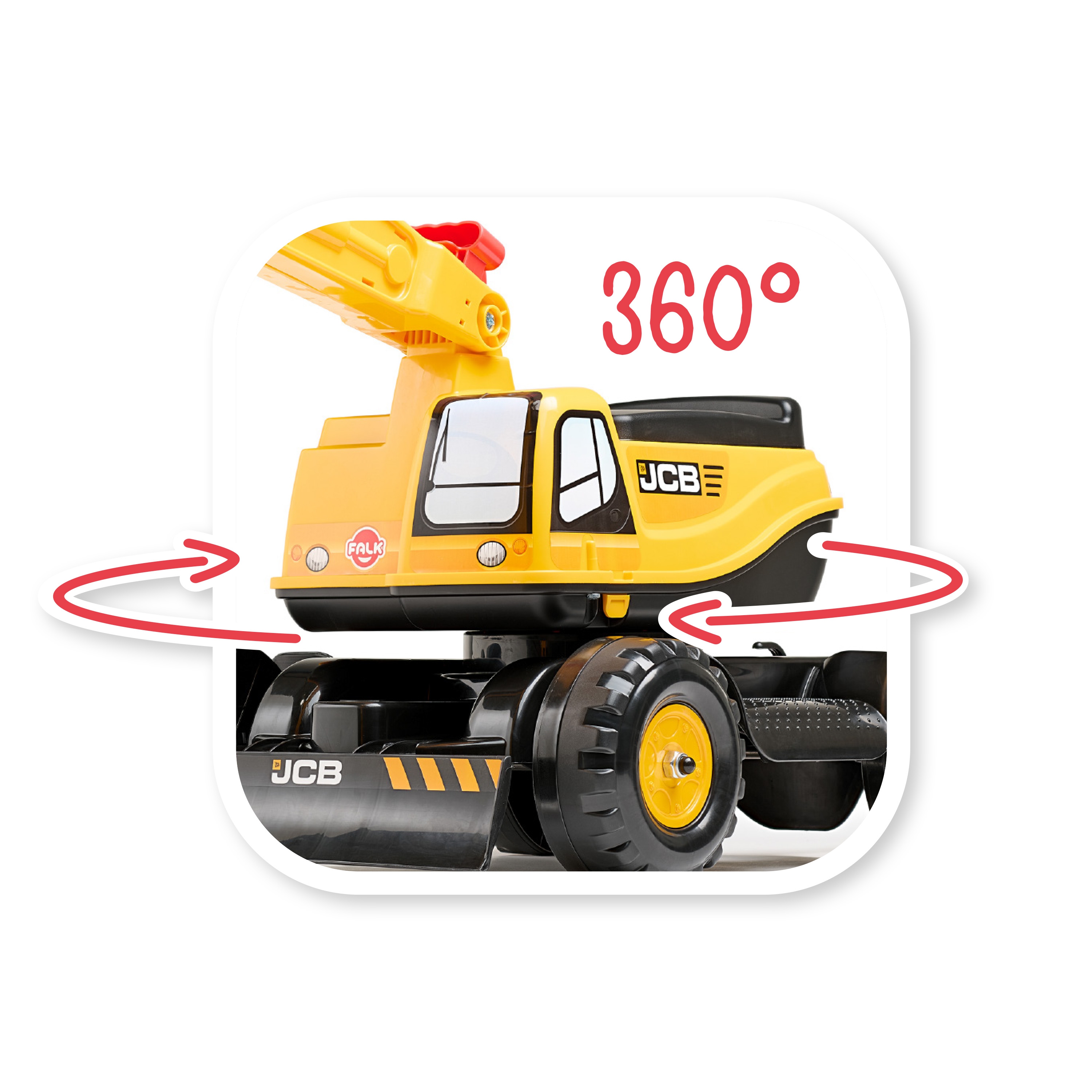 Koparka jcb digger obrotowa żółta ruchoma łyżka od 3 lat.
