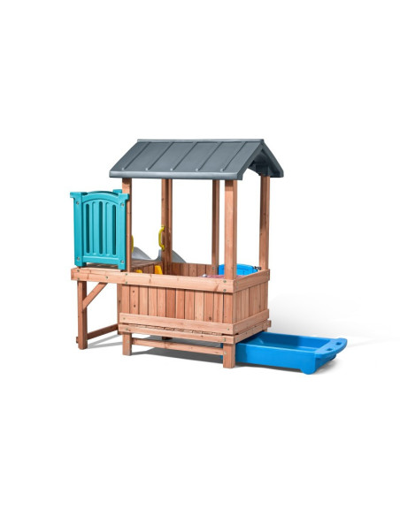 Step2 Adventure  drewniany plac zabaw Domek Zjeżdżalnia