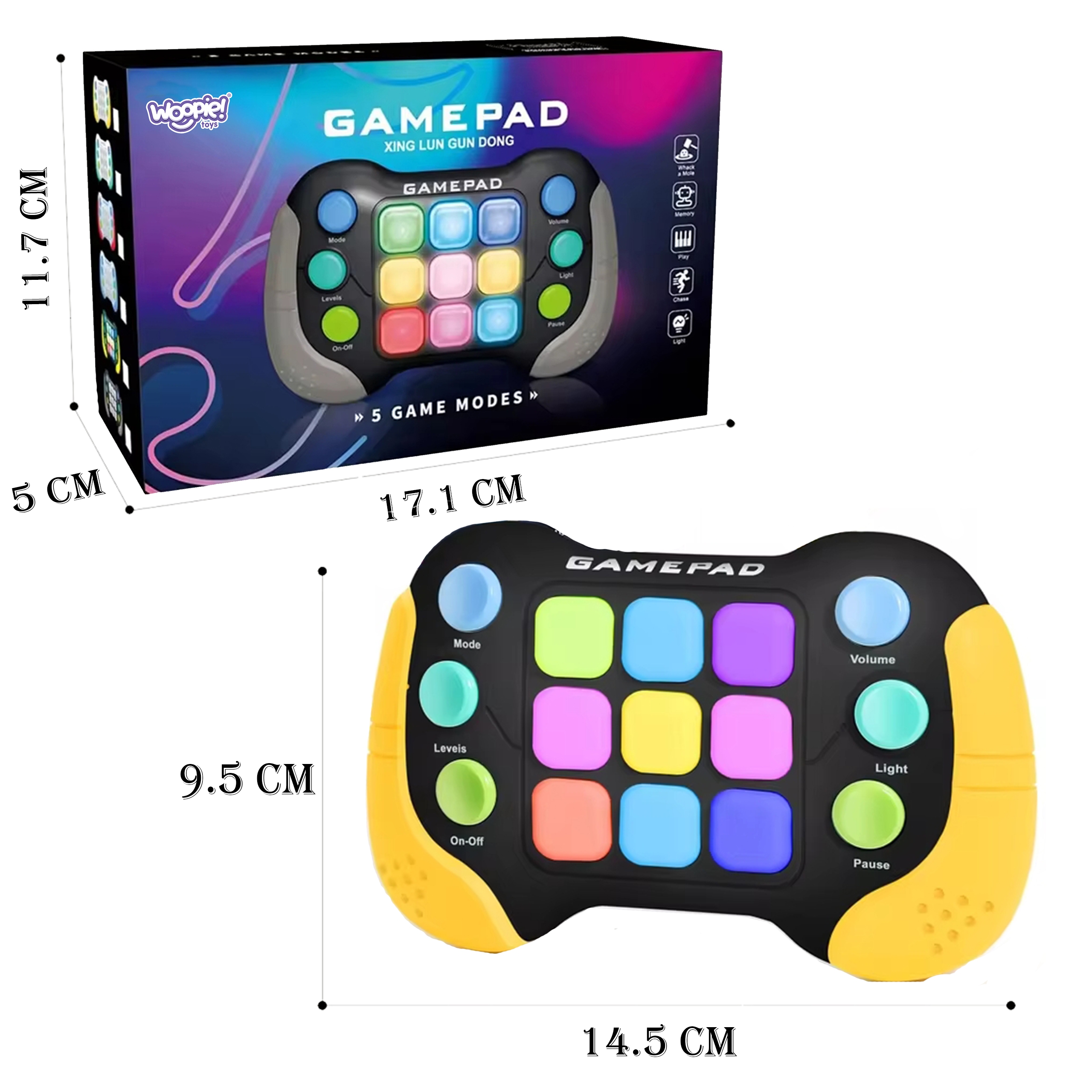 Elektroniczna gra zręcznościowa pop-it fidget toy gamepad