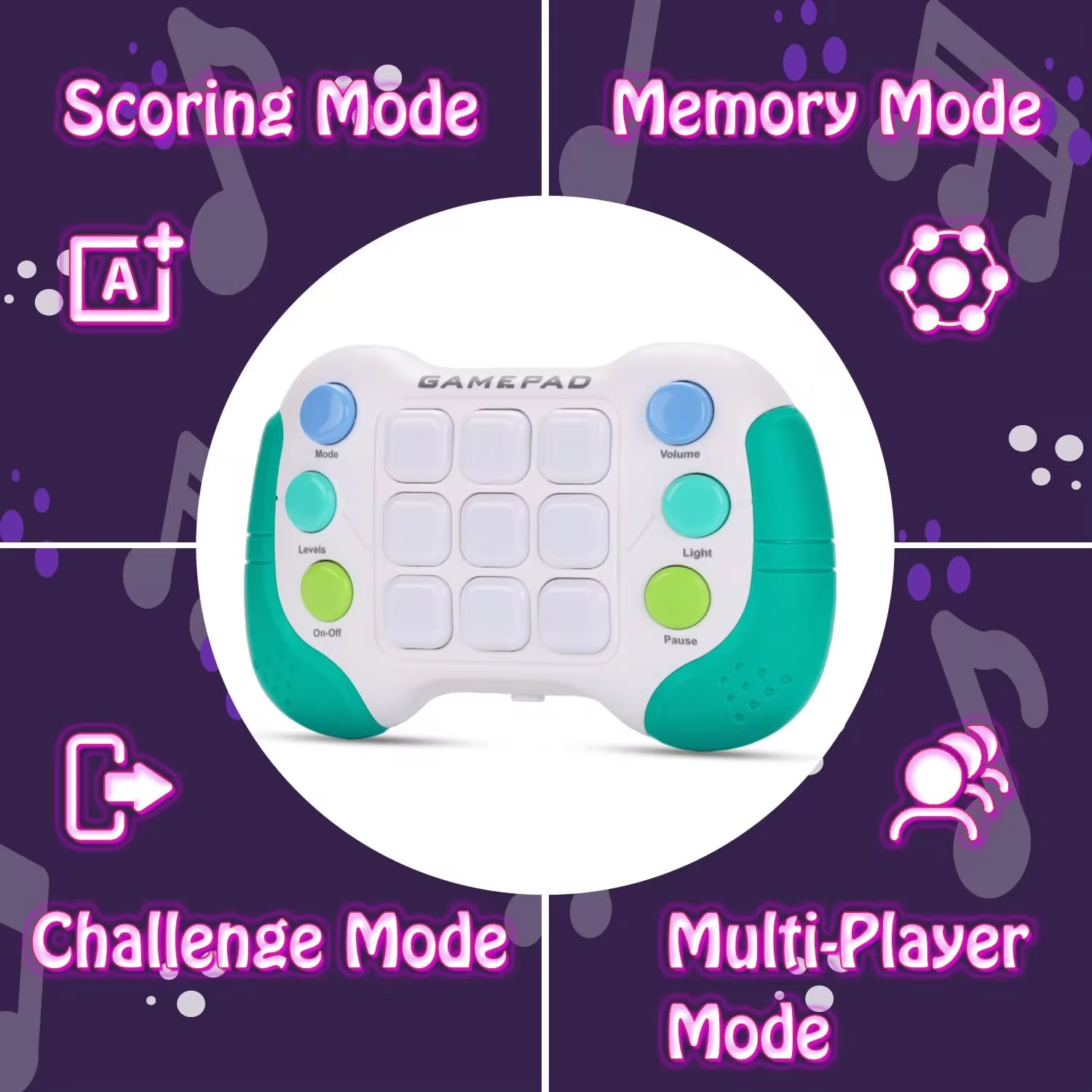 Elektroniczna gra zręcznościowa pop-it fidget toy gamepad