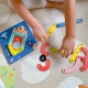 TOOKY TOY Drewniana Układanka Klocki Kołki Wzory Zwierząt do Odtworzenia