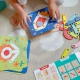 TOOKY TOY Drewniana Układanka Klocki Kołki Wzory Zwierząt do Odtworzenia