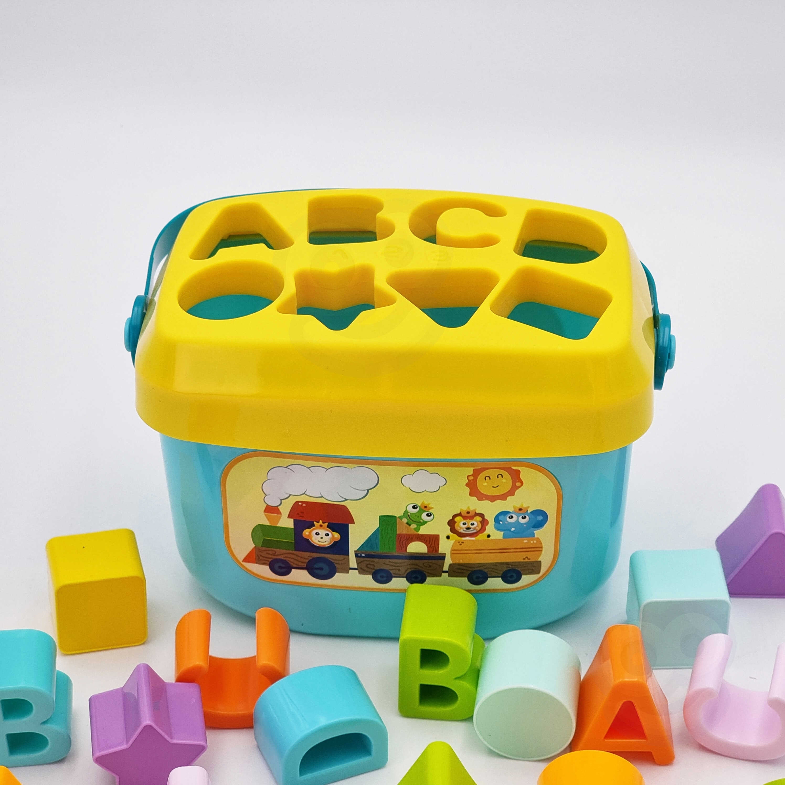 WOOPIE BABY Sorter 2w1 Skrzynka Walizka + Nauka Alfabetu i Kształtów