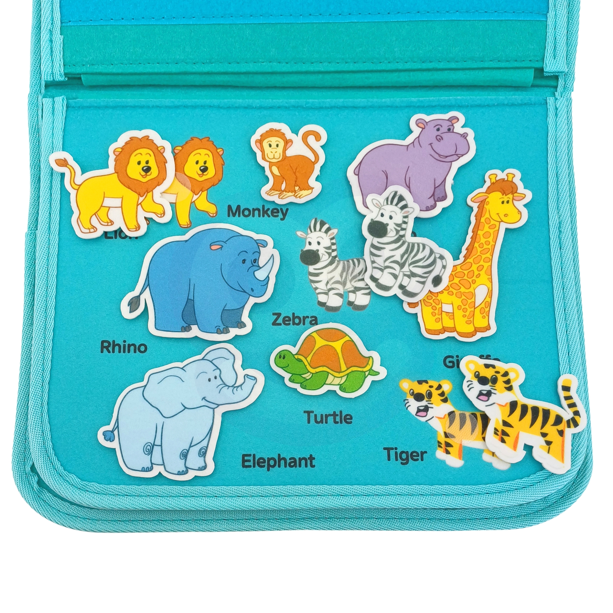 Edukacyjna książeczka torba montessori - dinozaury