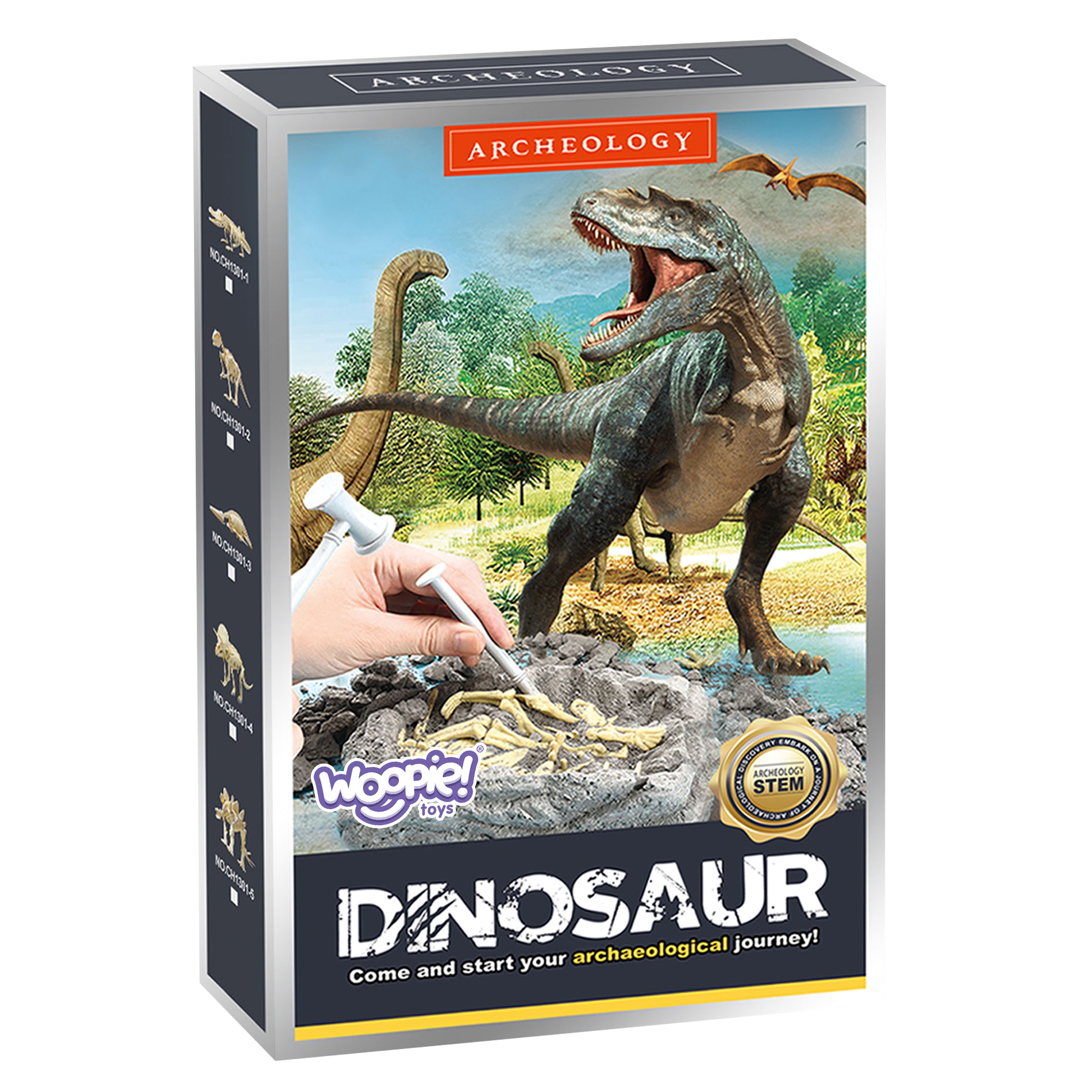 Zabawka kreatywna dinozaur szkielet wykopalisko archeologiczne