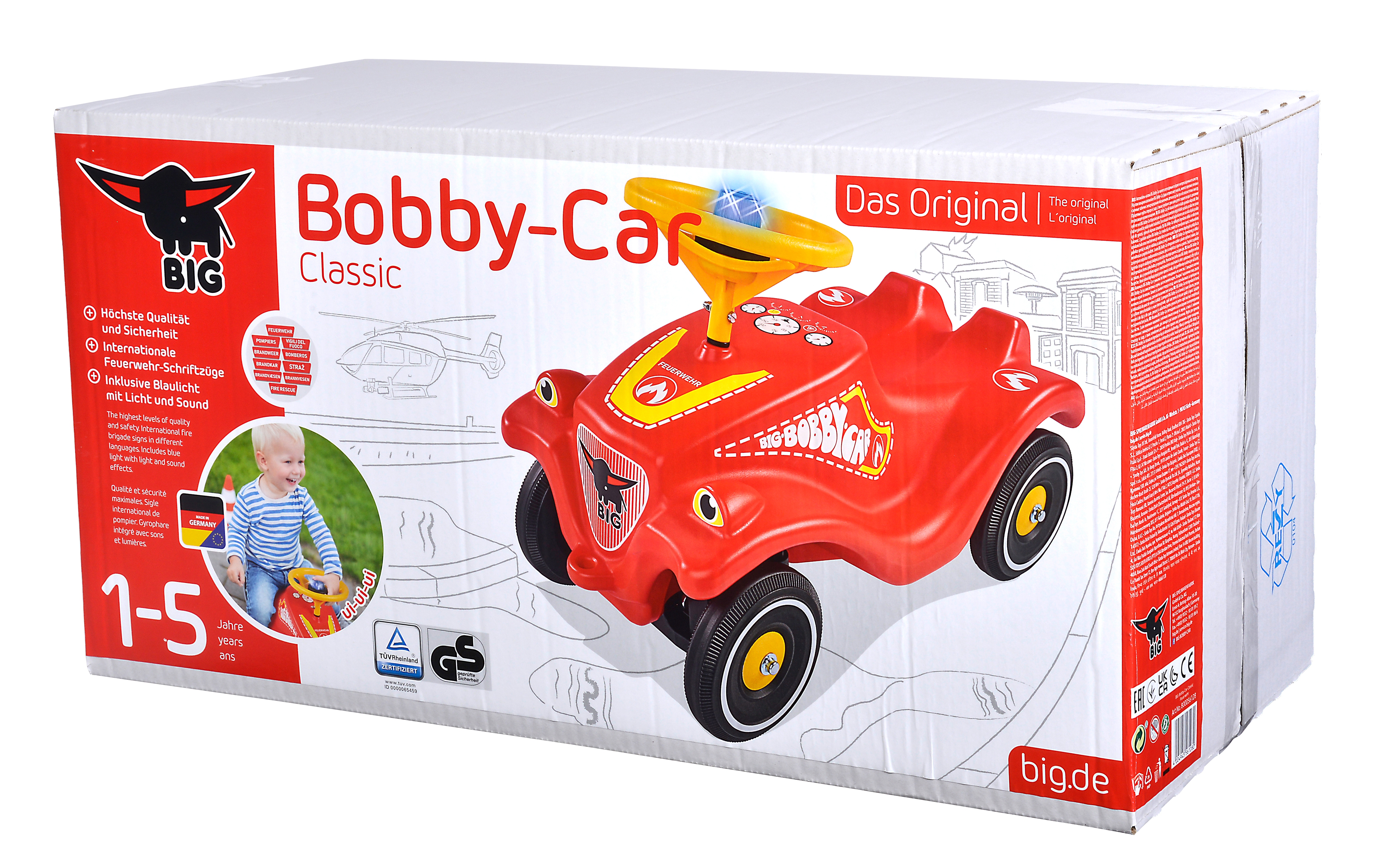 Jeździk pchacz bobby car straż dźwięk