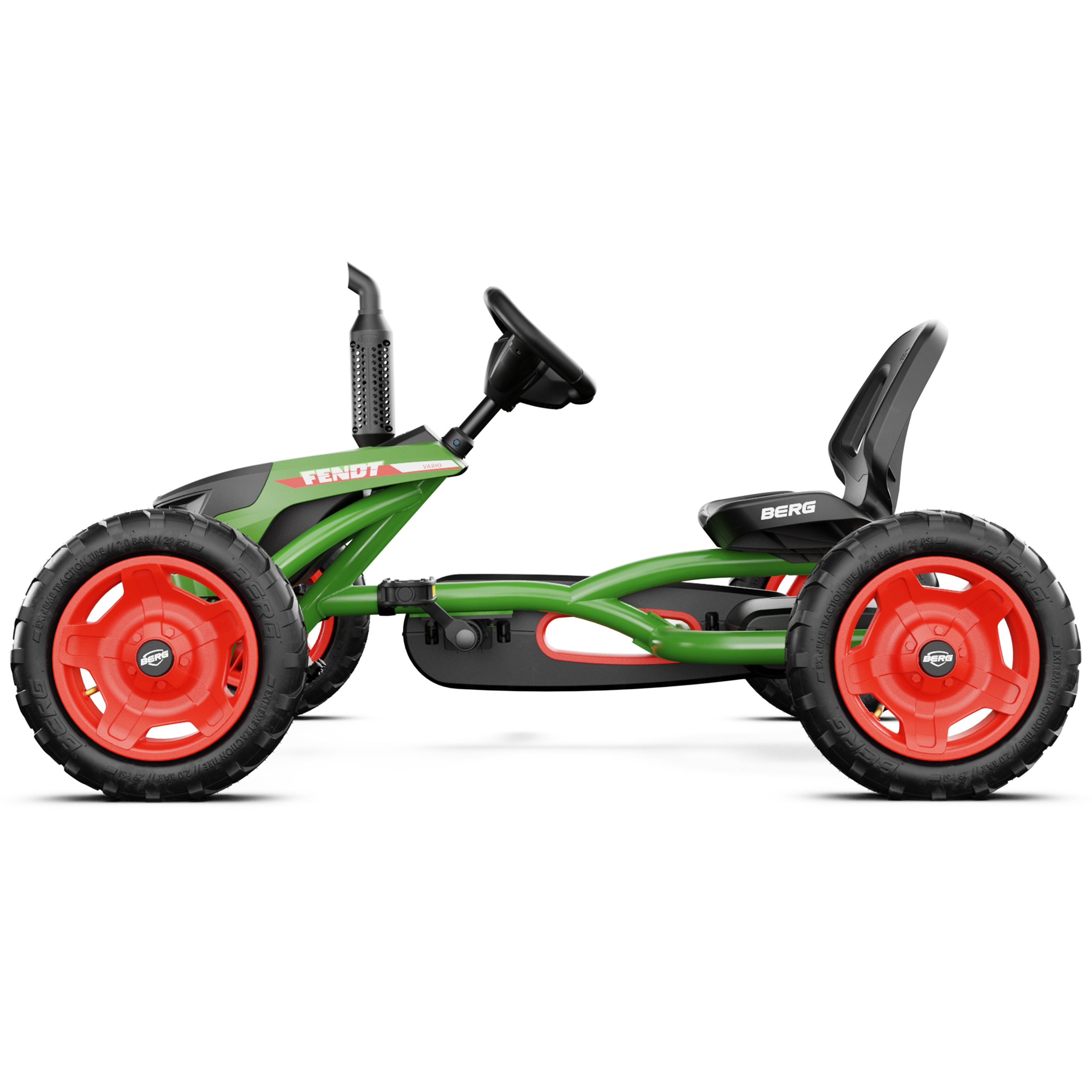 Gokart na pedały buddy fendt nowy model zielony