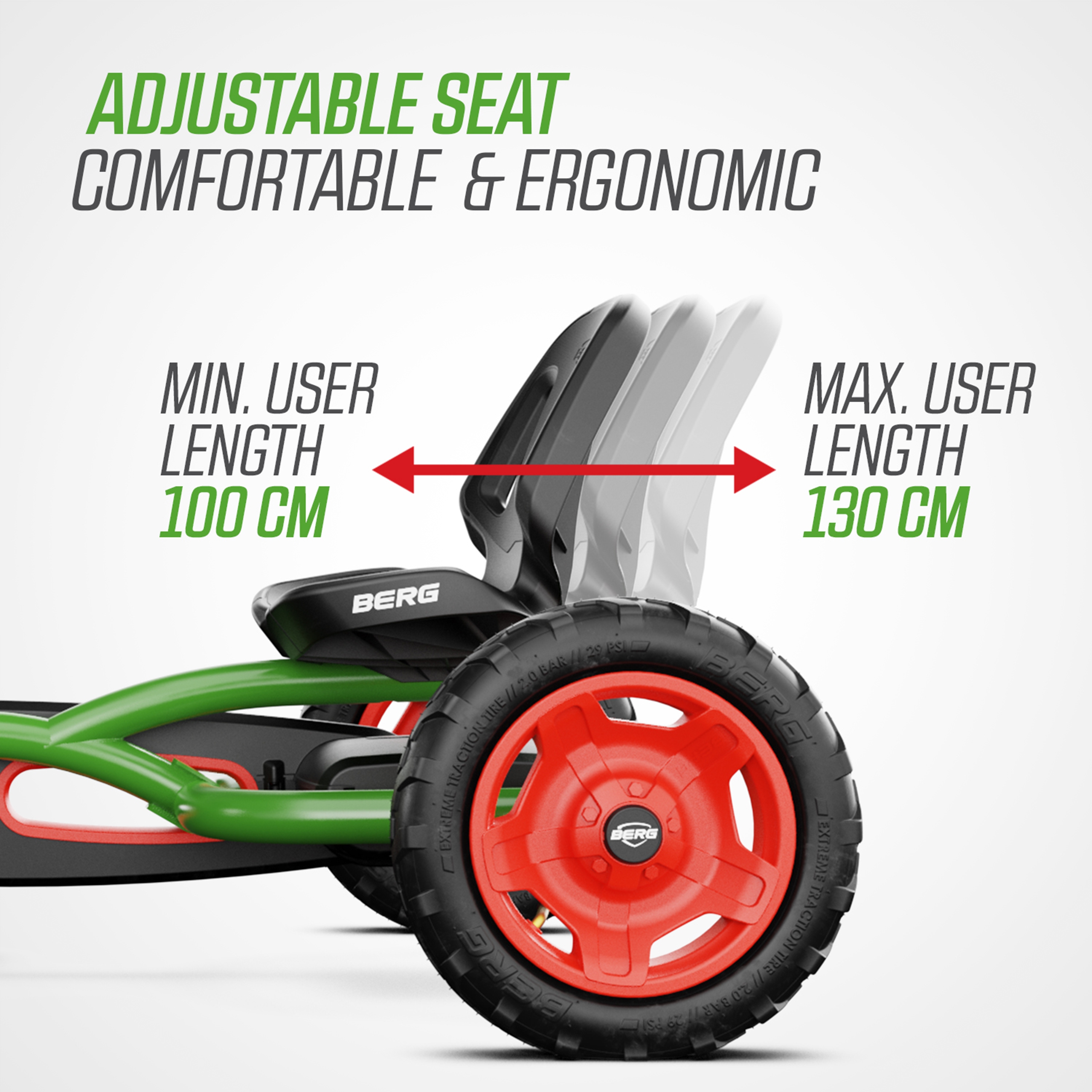 Gokart na pedały buddy fendt nowy model zielony