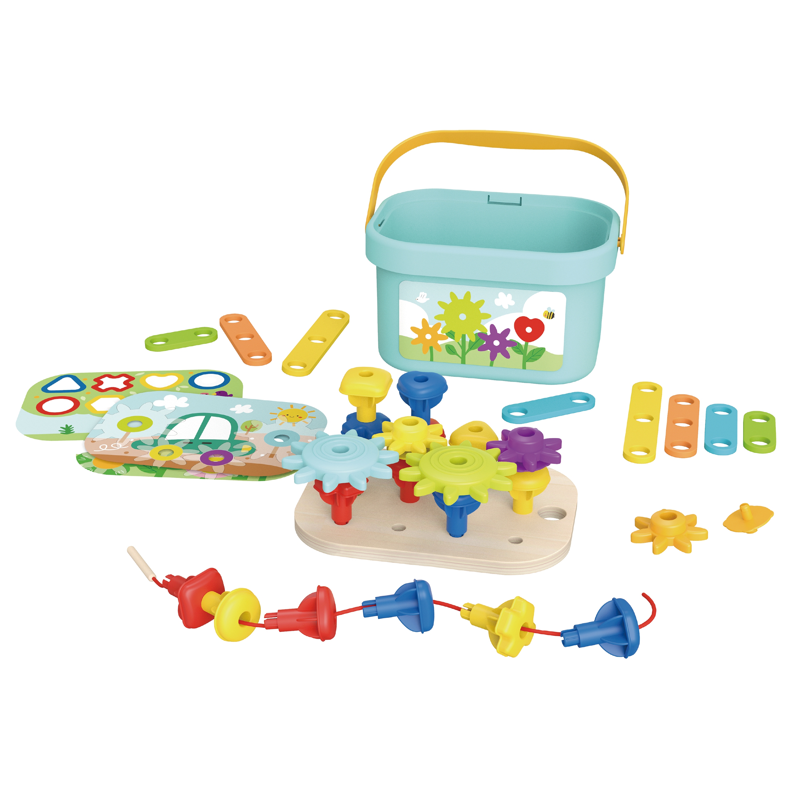 Konstrukcyjny box motoryczny montessori 12w1 fsc