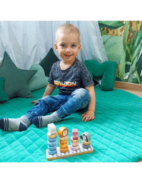 Drewniana Układanka Edukacyjna ze Zwierzątkami VIGA PolarB