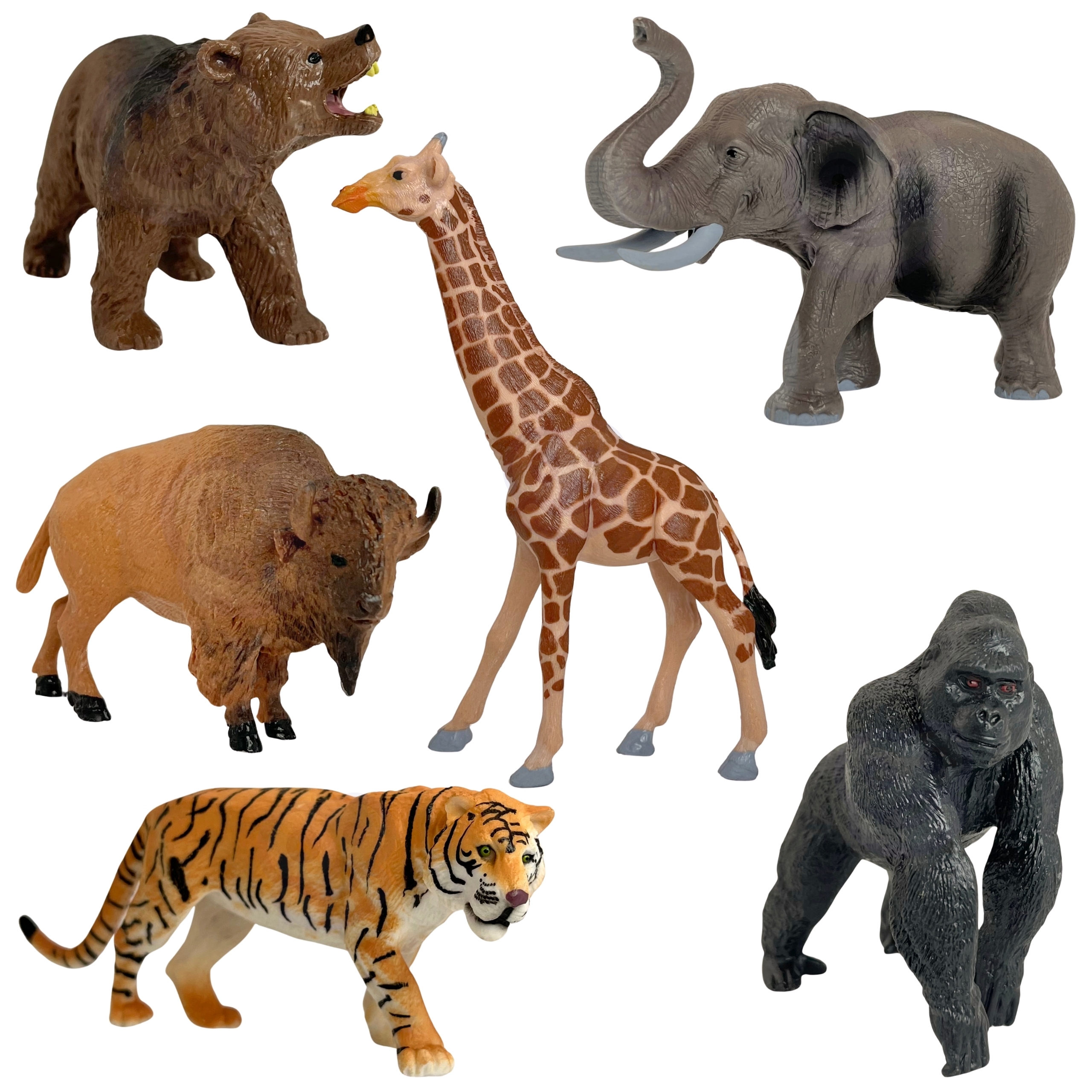 WOOPIE Large Wild Animal Figures Set + Mat and Accessories 23 el.