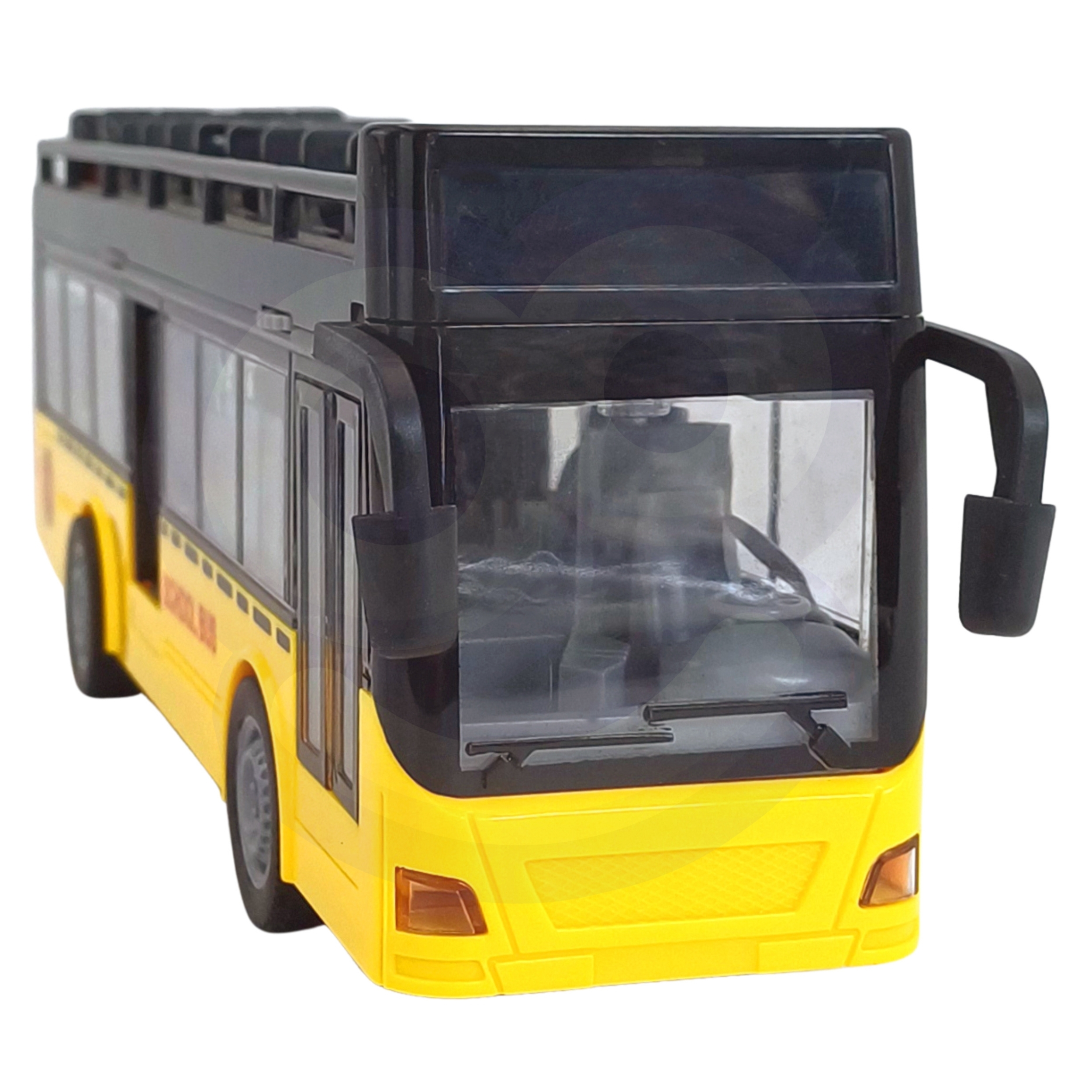Autobus ze światłami i otwieranymi drzwiami