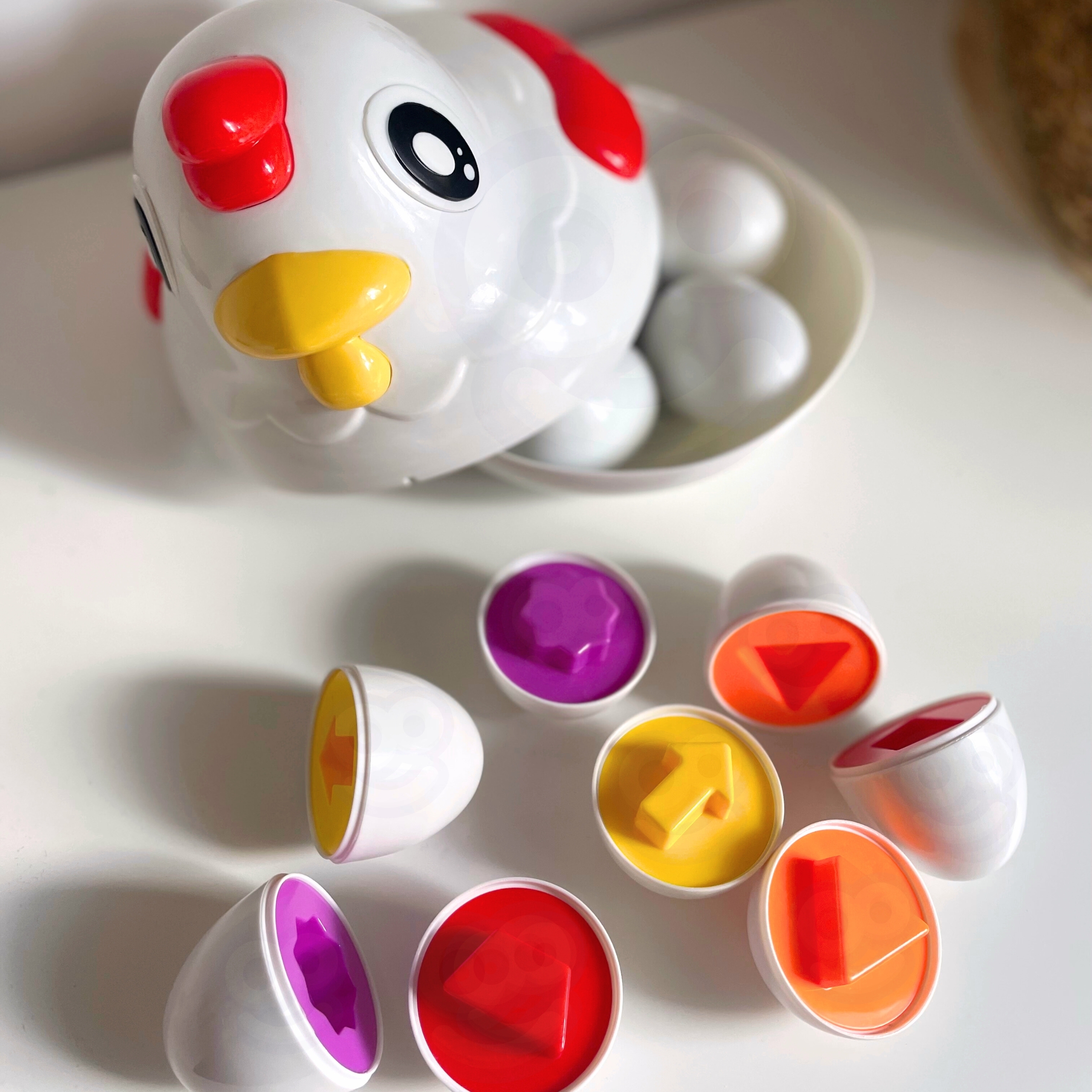 Edukacyjna kurka montessori sorter nauka kształtów