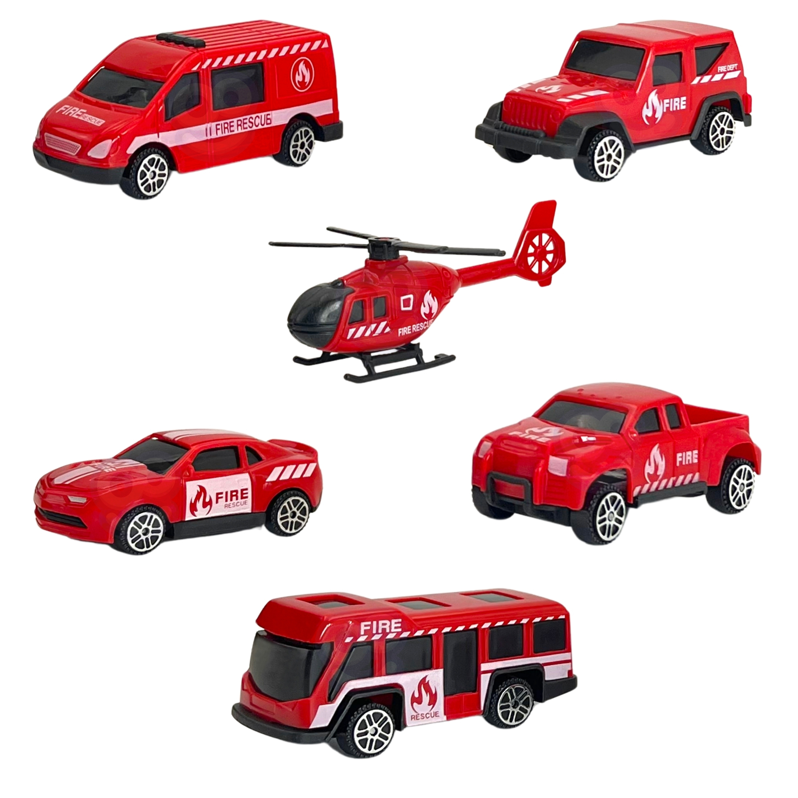 Zestaw ciężarówka transporter 3w1 czerwony 11 el.