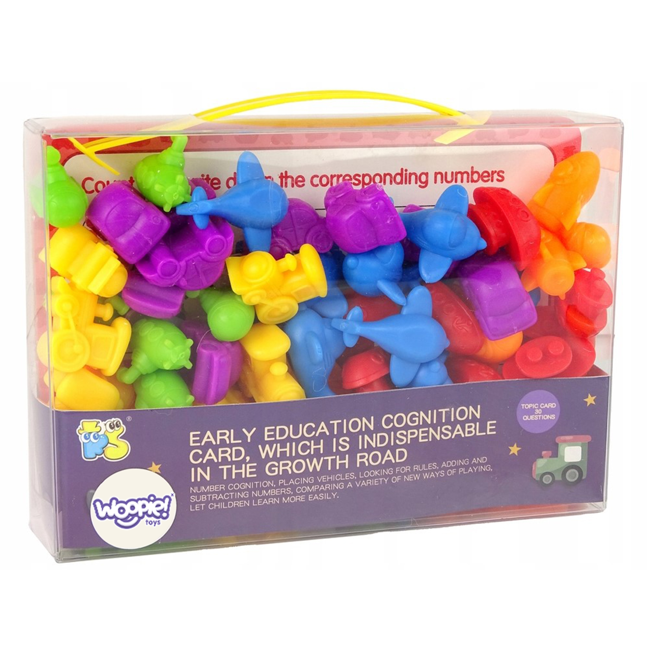 Zestaw edukacyjny nauka liczenia montessori sorter kolorów 8szt