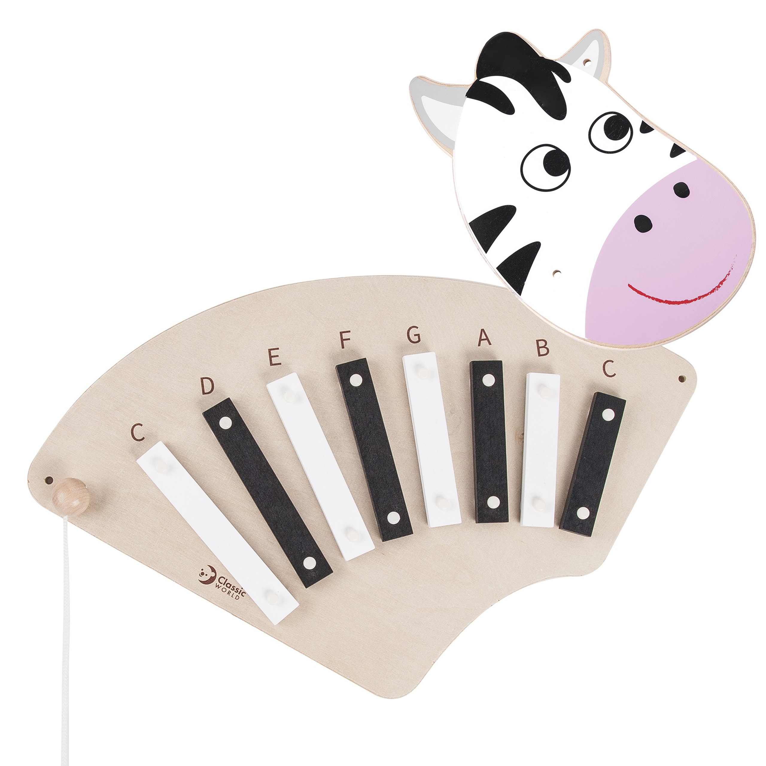 Muzyczna tablica ścienna zebra