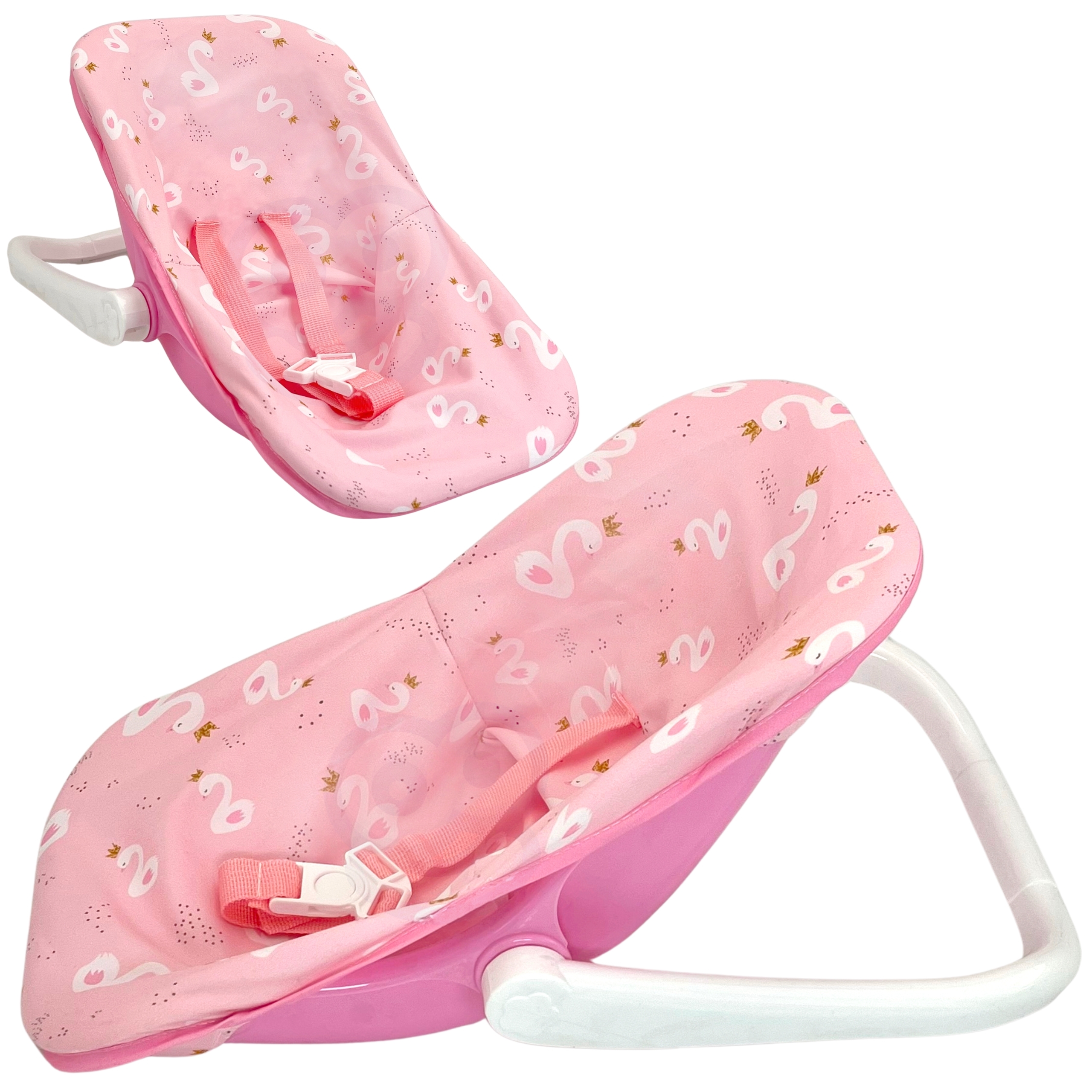 Zestaw lalka bobas 30,5 cm + nosidełko różowe
