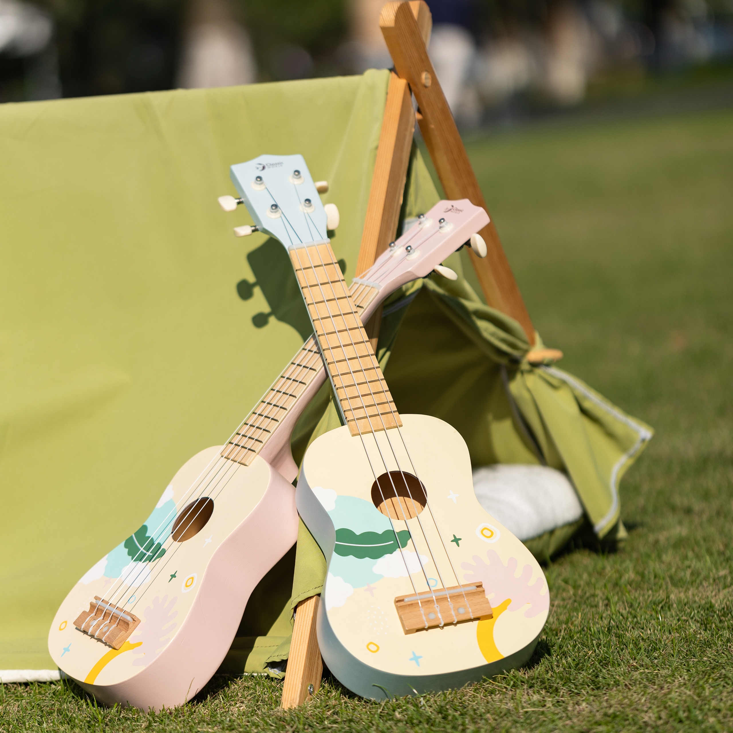 Różowa Melodia - Drewniane Ukulele dla Dzieci