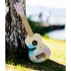 CLASSIC WORLD Drewniane Ukulele Gitara dla Dzieci Różowa