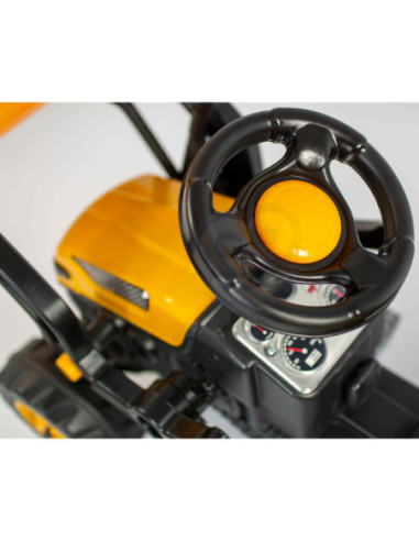 WOOPIE Ogromny Traktor Na Pedały Spychacz Żółty