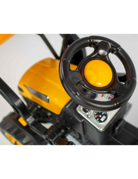 WOOPIE Ogromny Traktor Na Pedały Spychacz Żółty