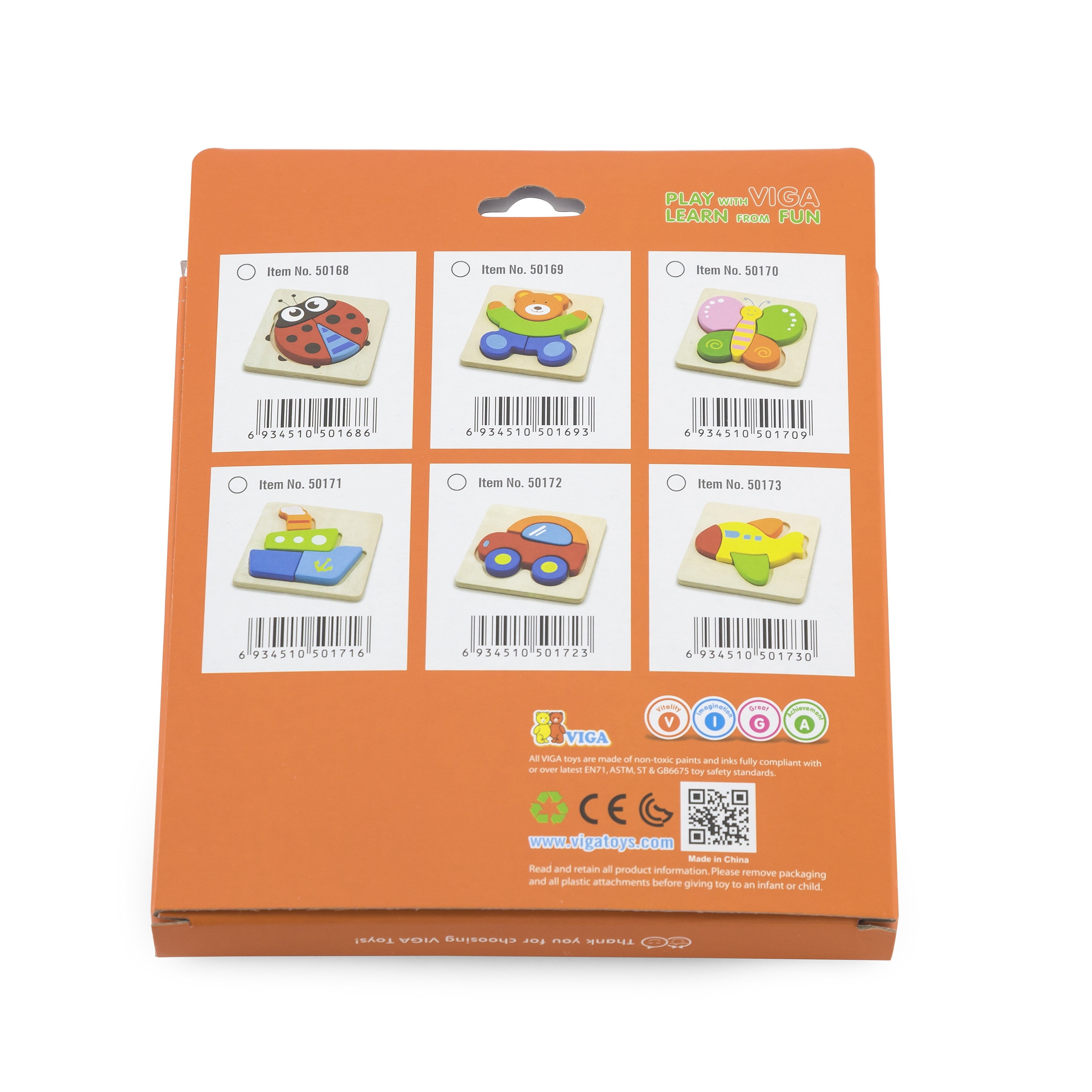 Pierwsze drewniane puzzle maluszka biedronka