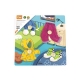 VIGA Drewniane Puzzle z Pinezkami Farma 12m+