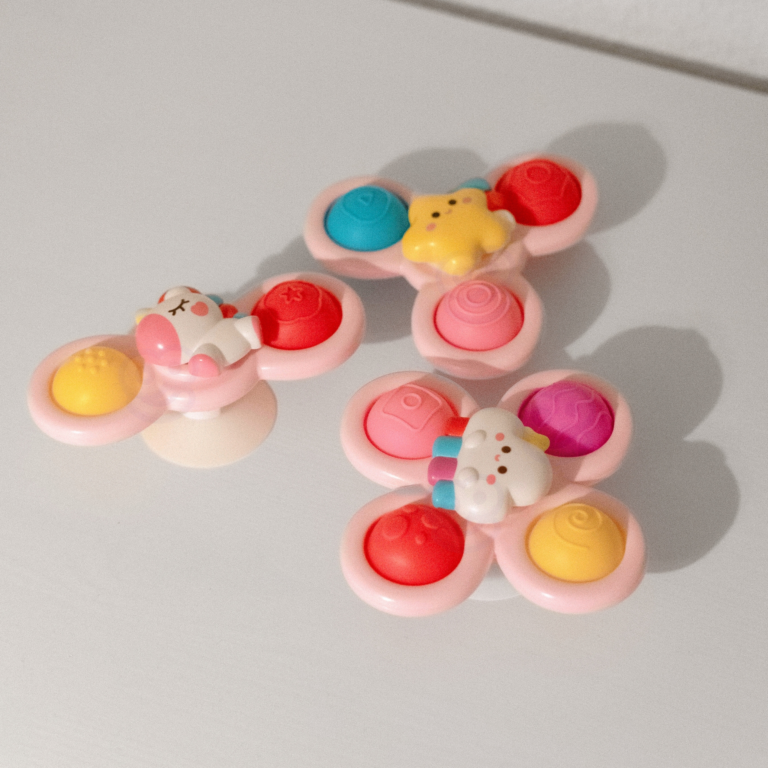Kosmiczny spinner pop-it zabawka sensoryczna wymienne 3 szt różowy.