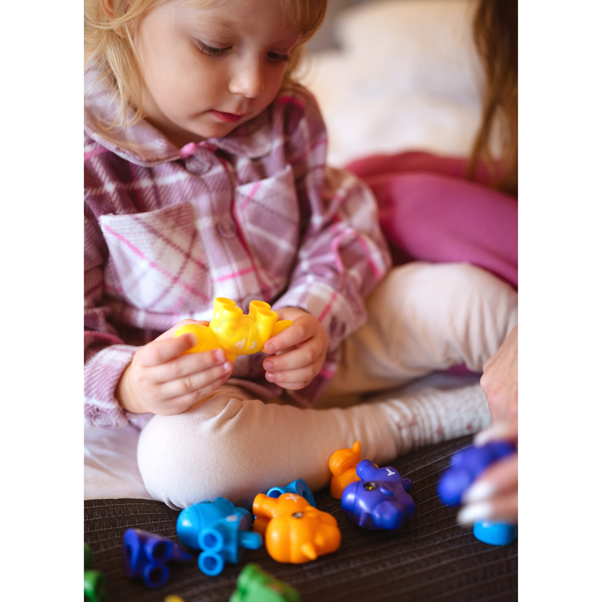 WOOPIE Figurki Montessori Zestaw Edukacyjny Jednorożce do Składania "Dopasuj Literki" 13 el.