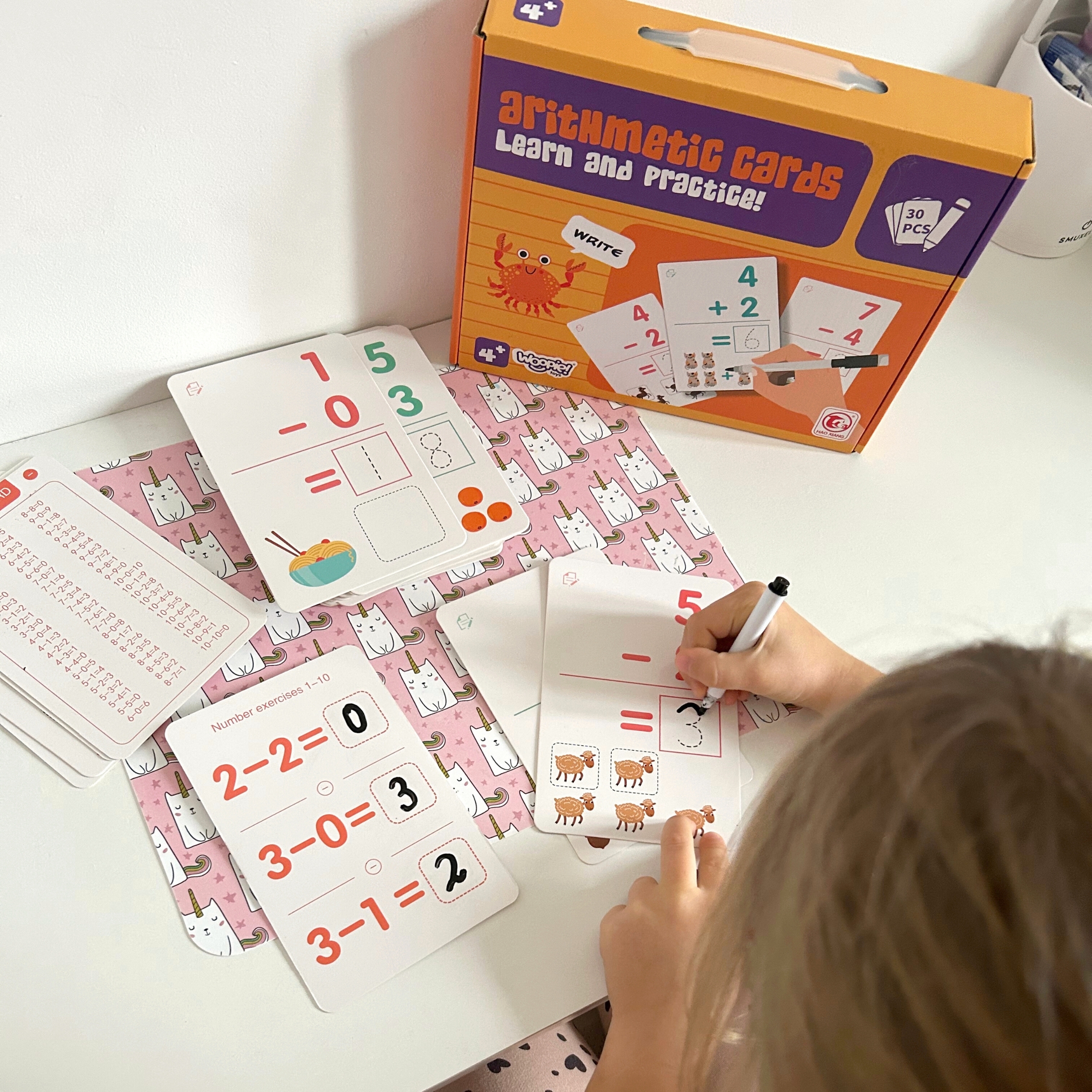 Karty edukacyjne fiszki do nauki liczenia