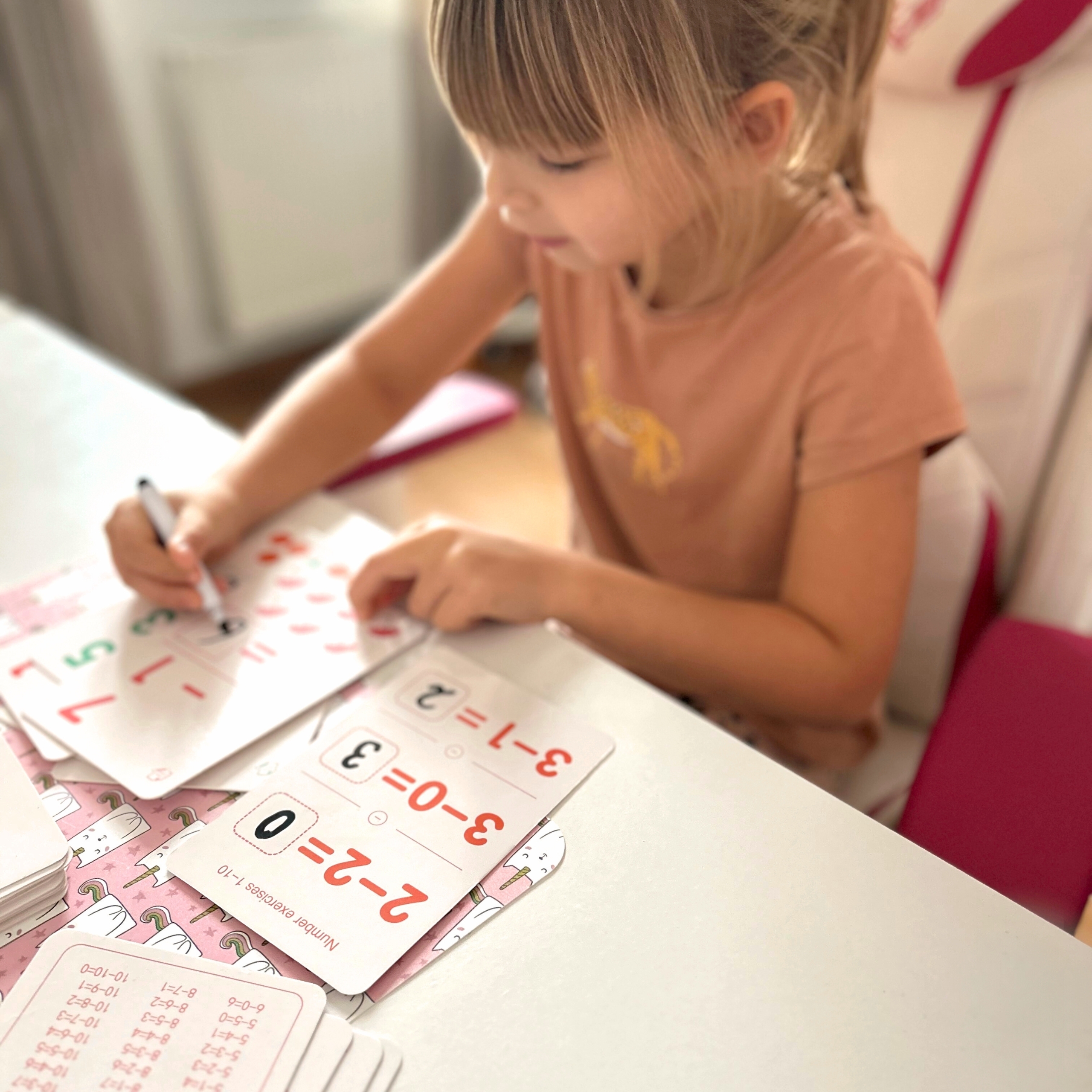 Karty edukacyjne fiszki do nauki liczenia