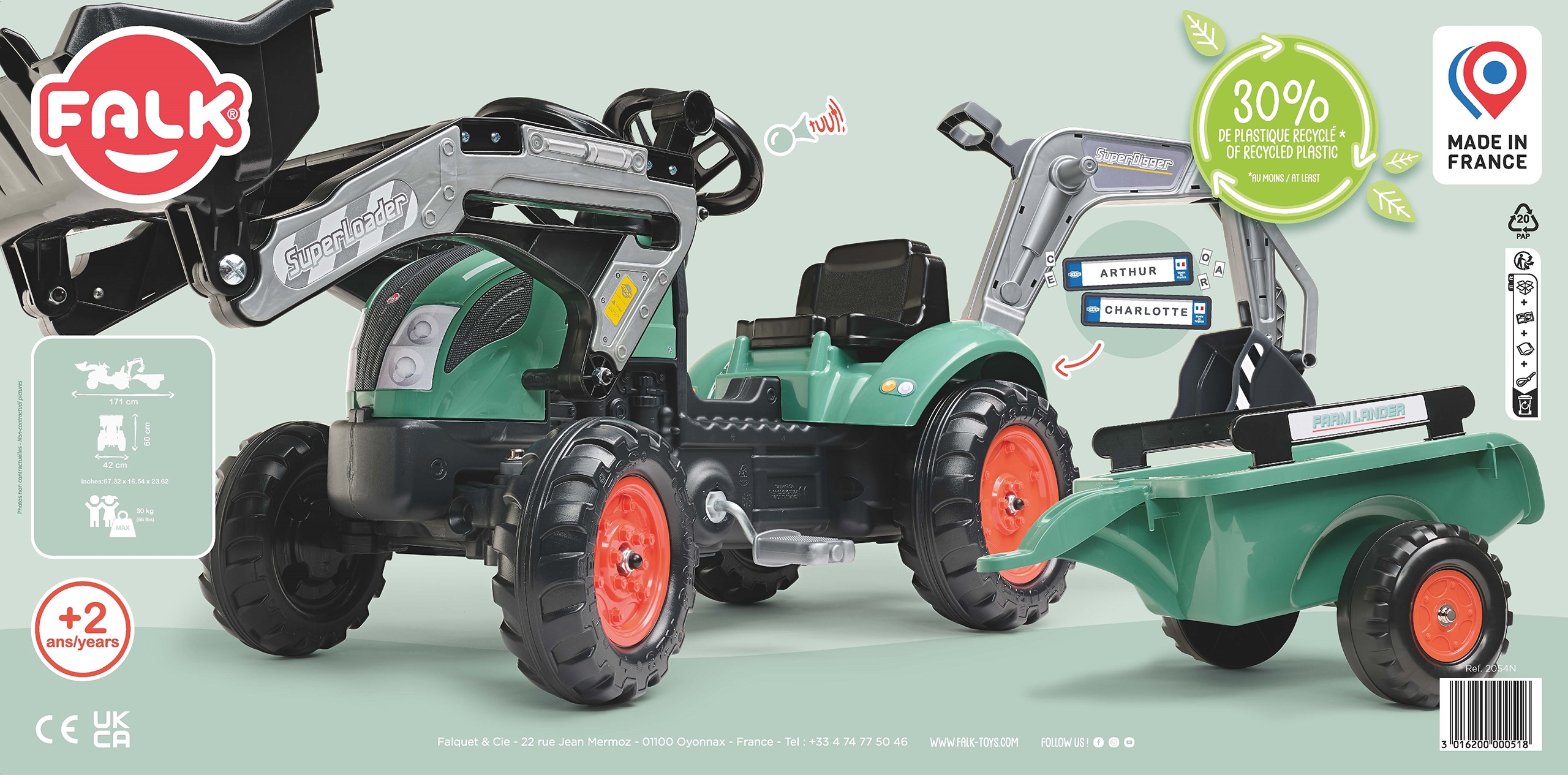 Farm lander koparko - ładowarka traktor 2-5 lat